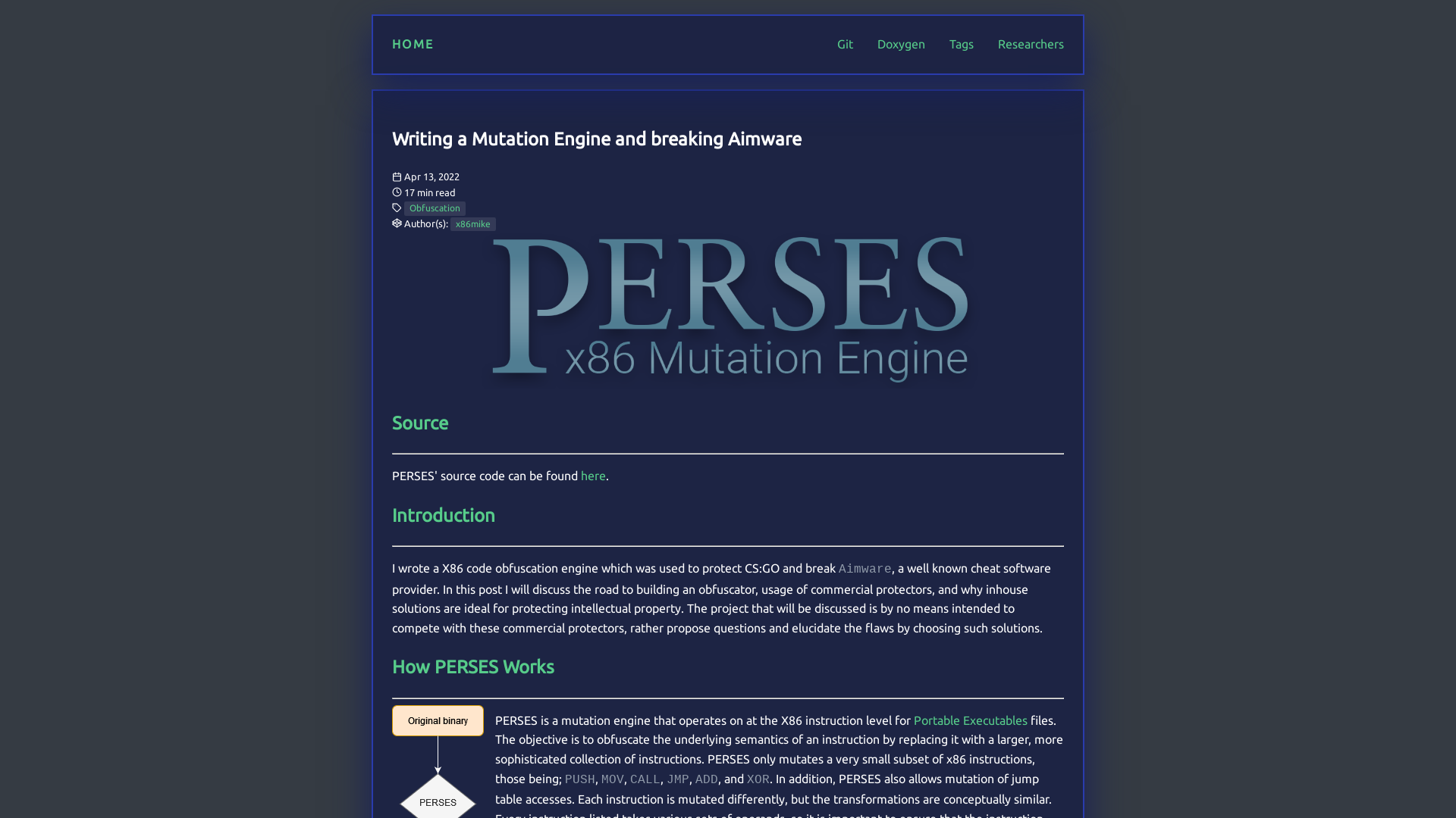 Writing a Mutation Engine and breaking Aimware // Back Engineering