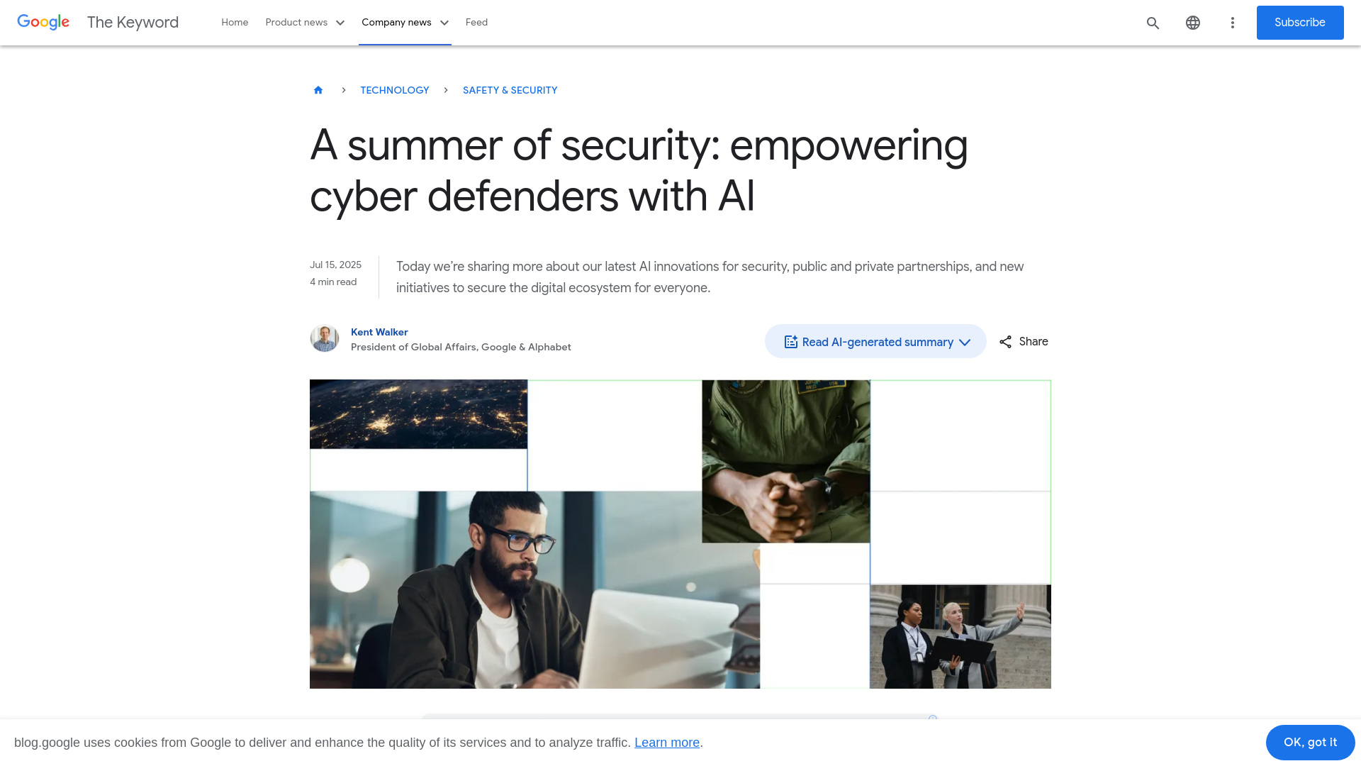 Google’s latest AI security announcements