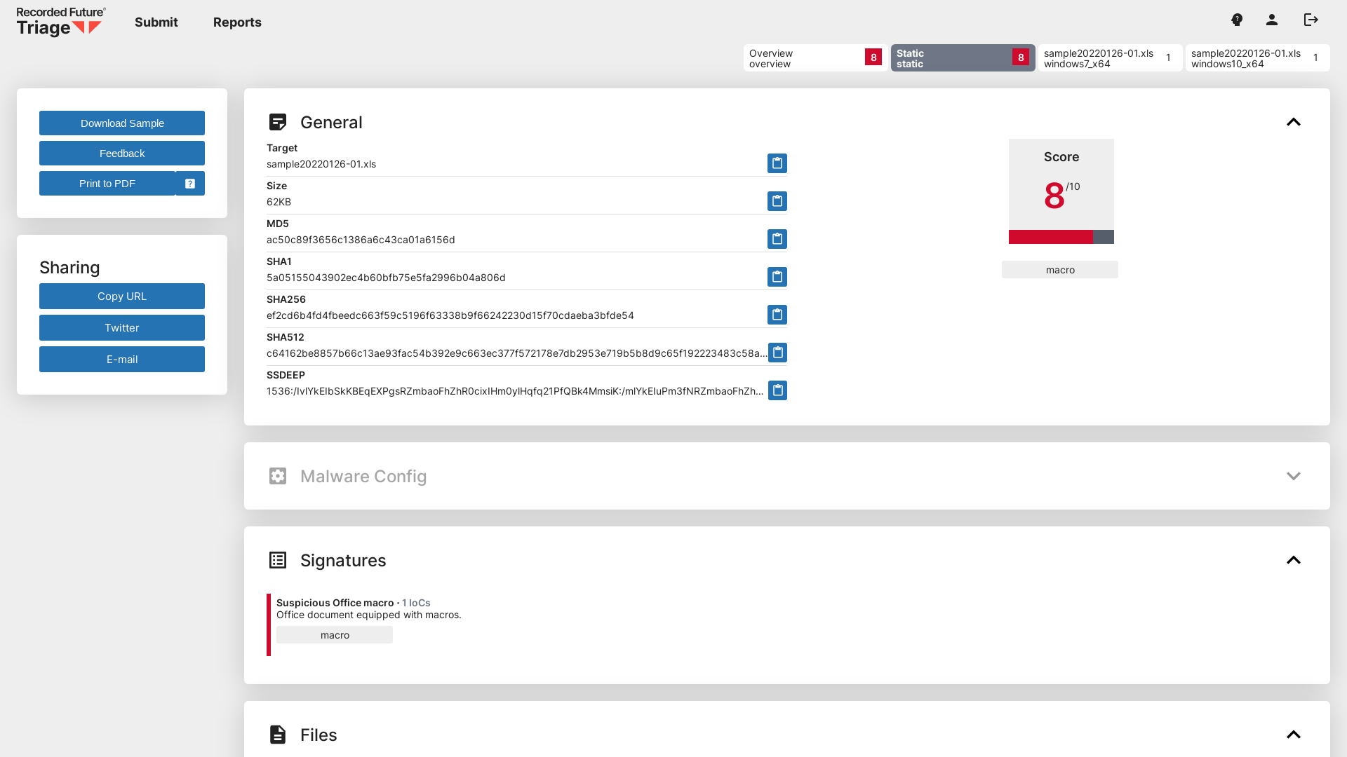 Triage | Static Report