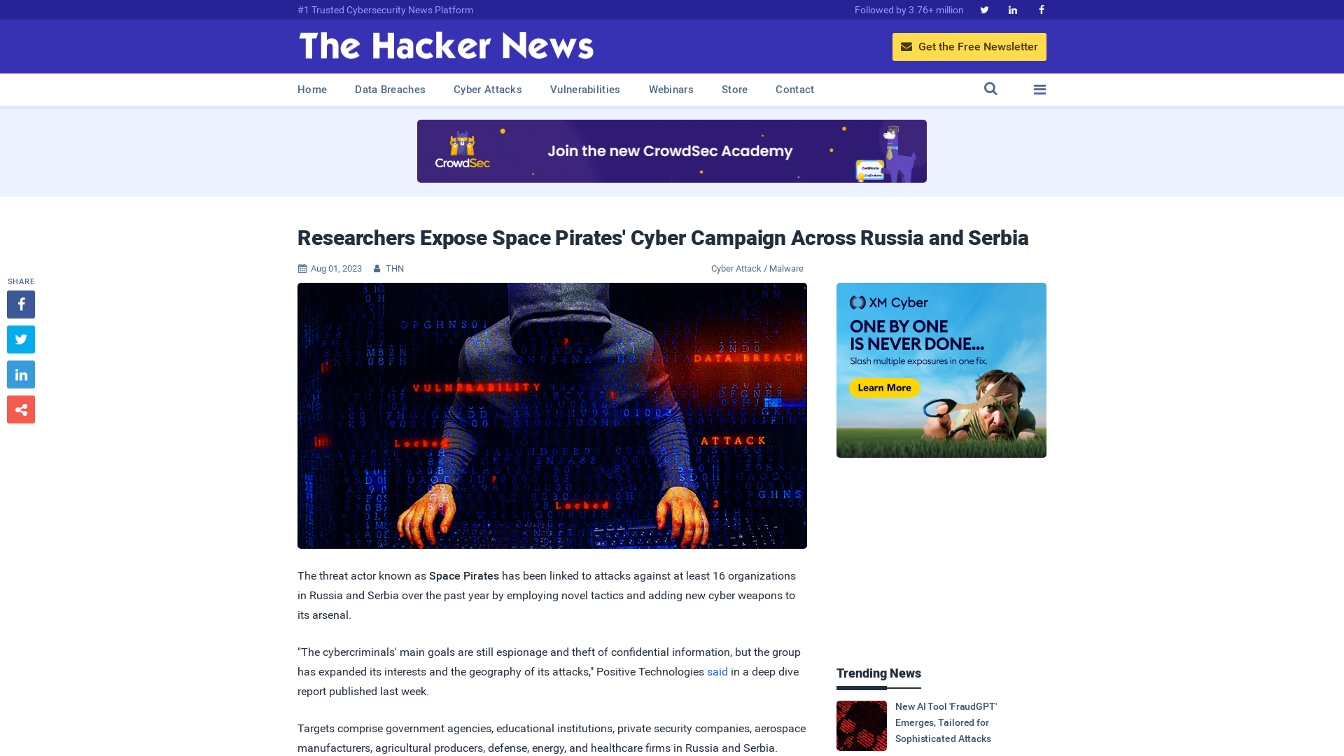 Researchers Expose Space Pirates' Cyber Campaign Across Russia and Serbia