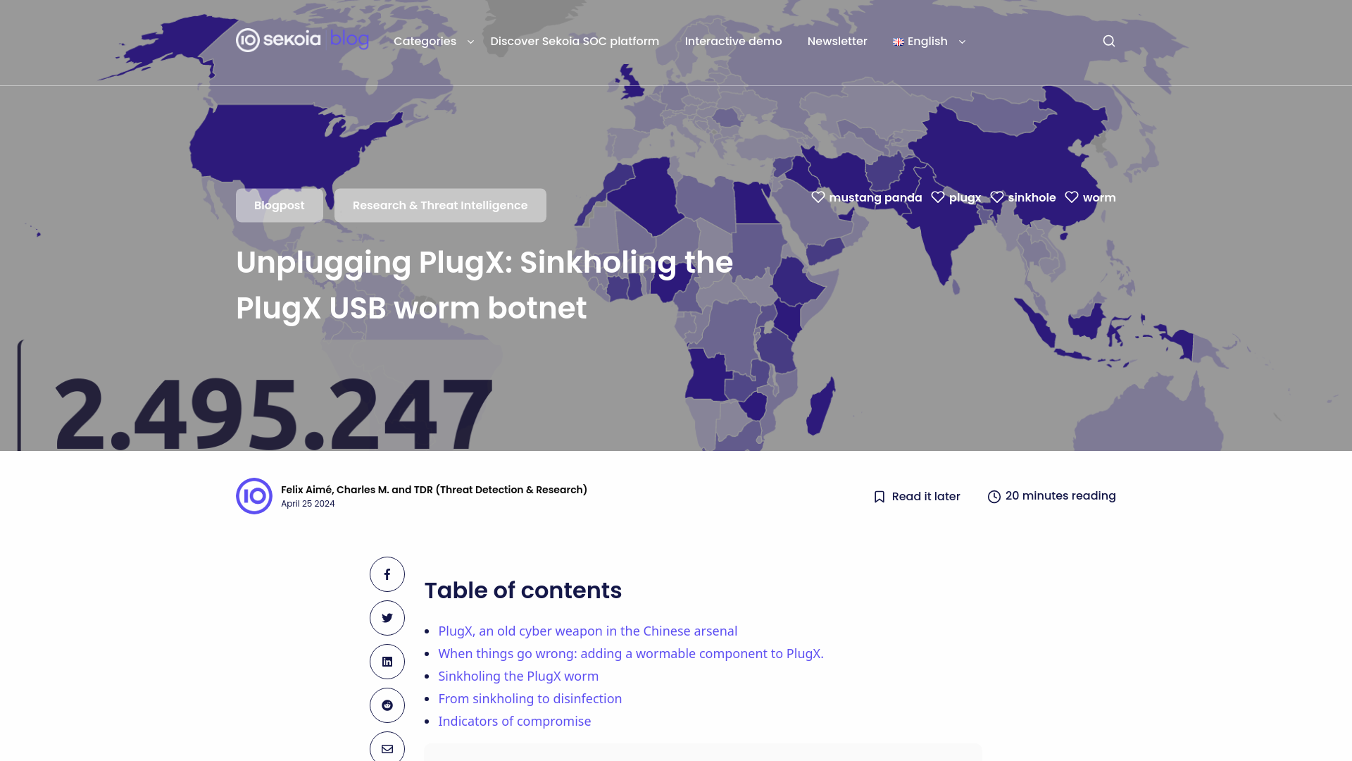 Unplugging PlugX: Sinkholing the PlugX USB worm botnet - Sekoia.io Blog