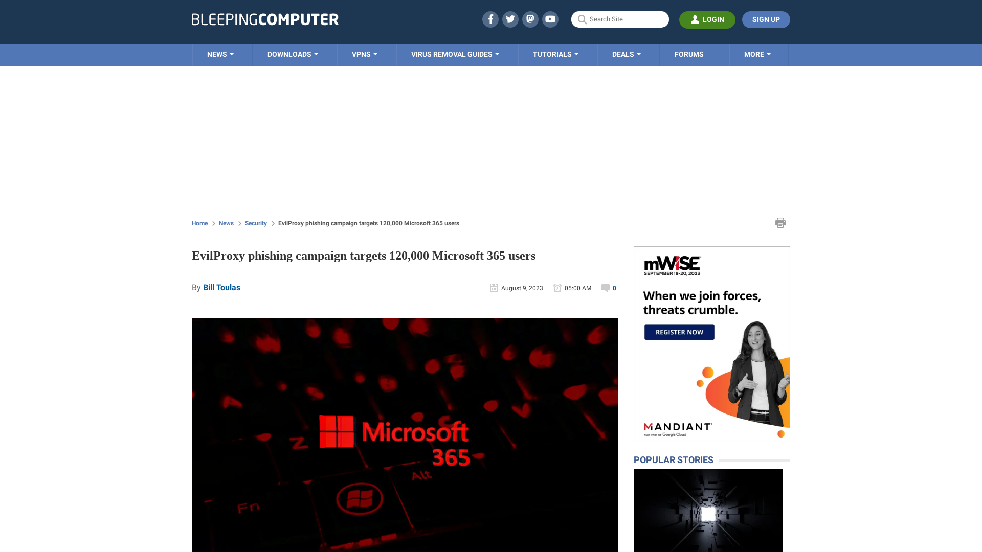 EvilProxy phishing campaign targets 120,000 Microsoft 365 users