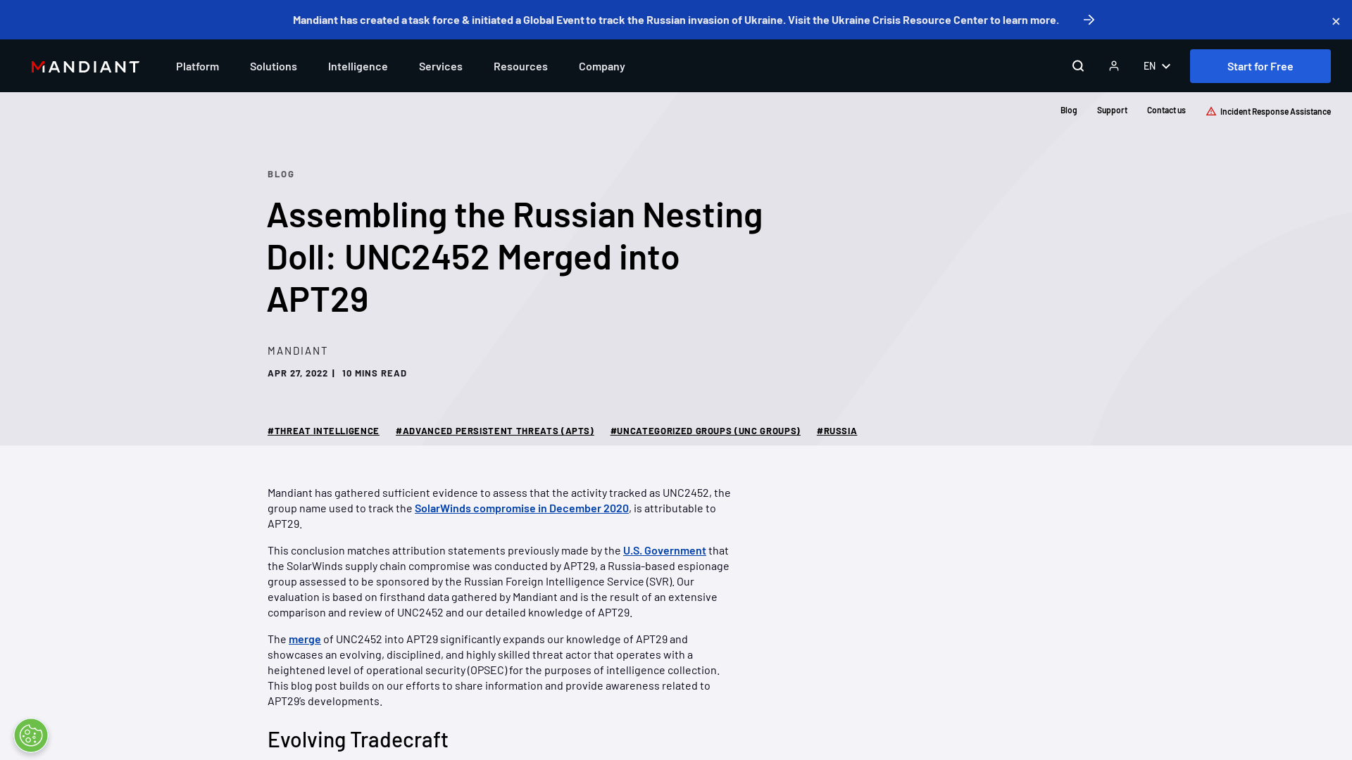 Assembling the Russian Nesting Doll: UNC2452 Merged into APT29 | Mandiant
