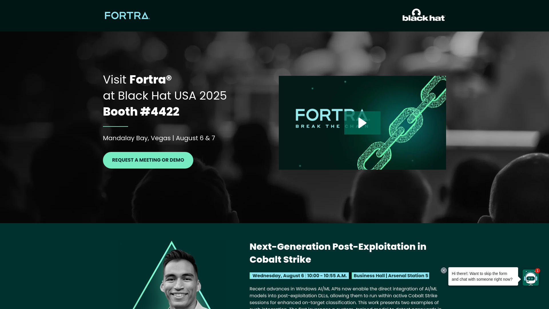 Visit Fortra at Black Hat USA