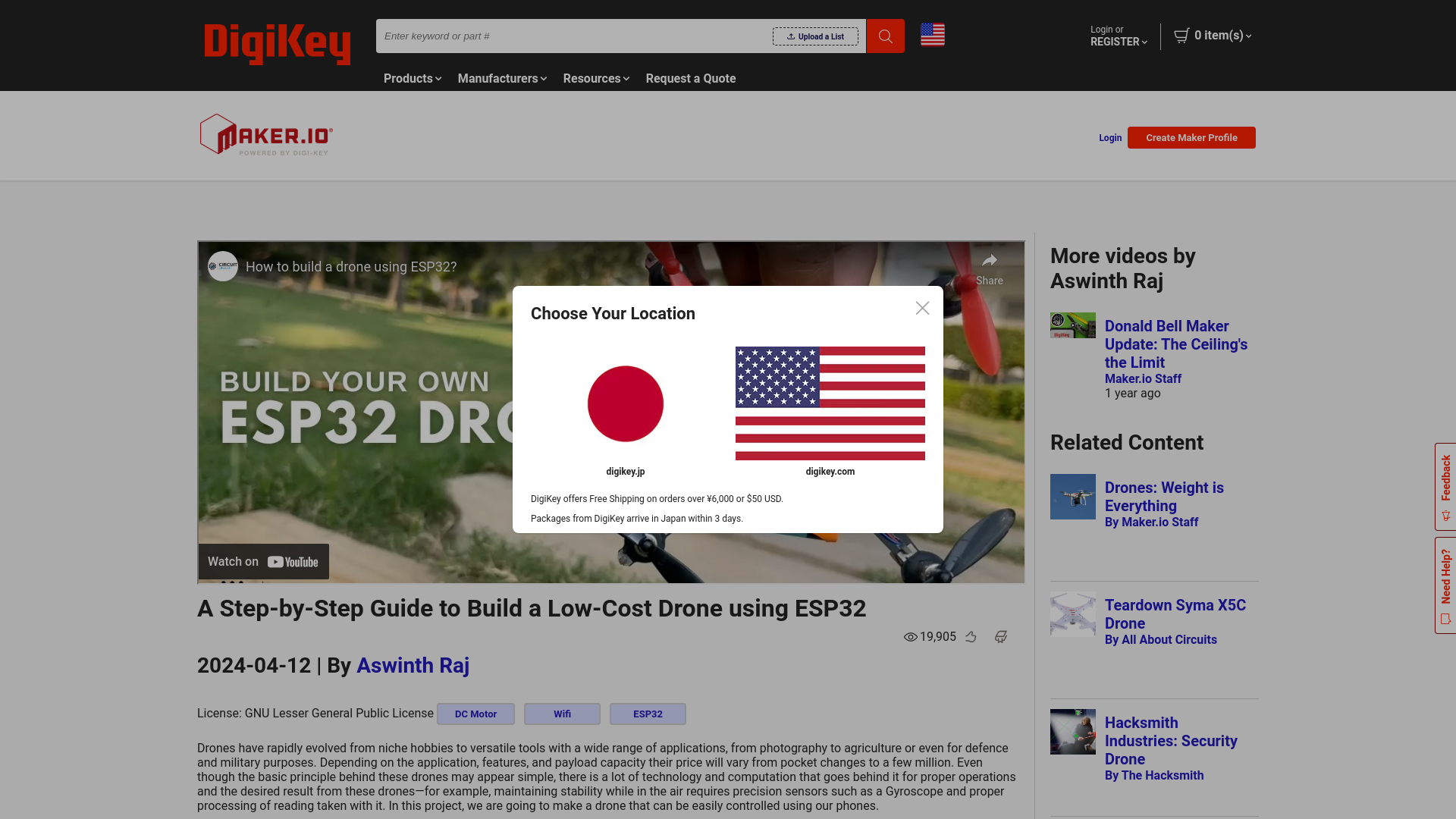 How to Build a Low-Cost Drone with ESP32