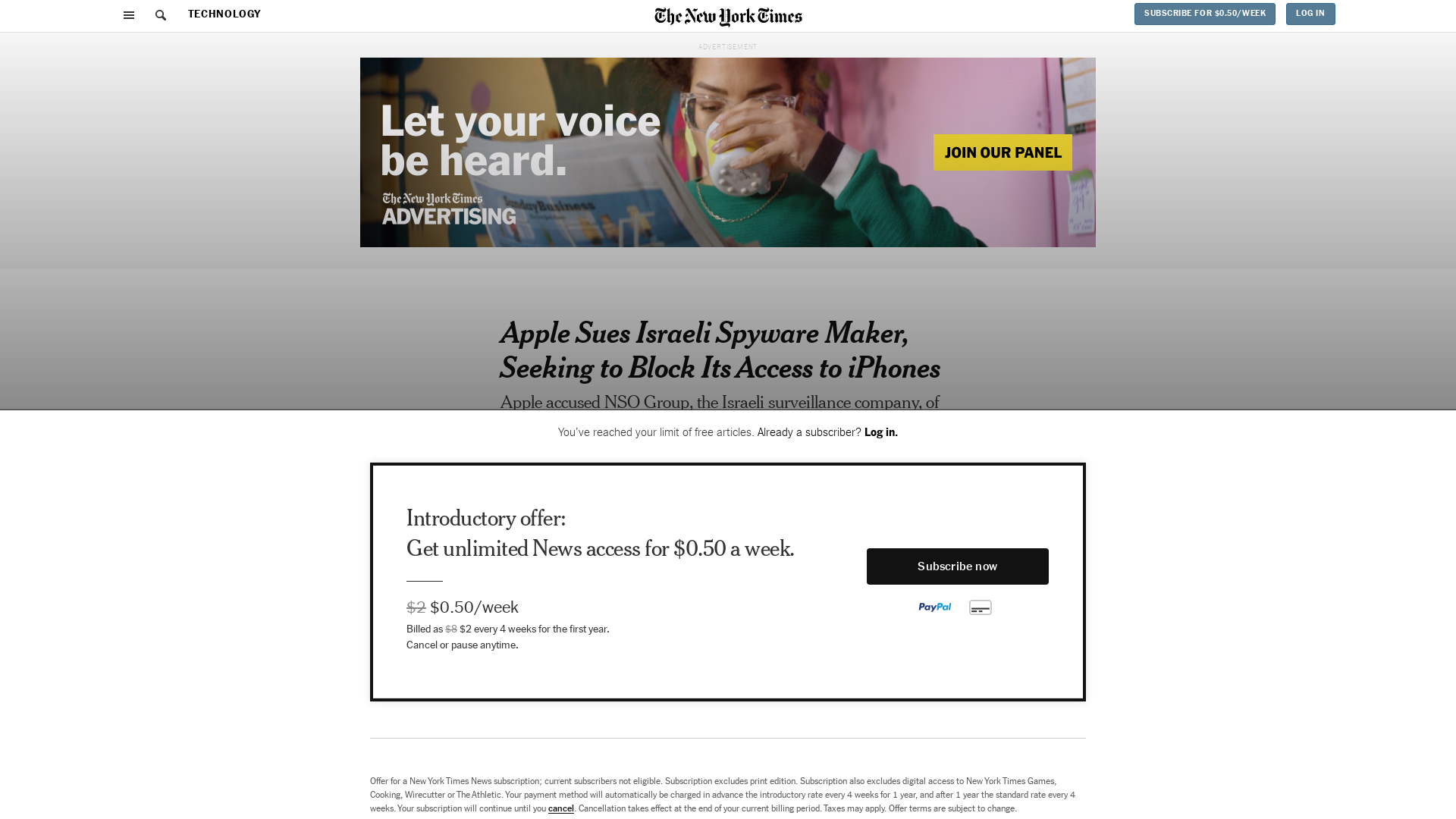 Apple Sues Israeli Spyware Maker NSO Group - The New York Times