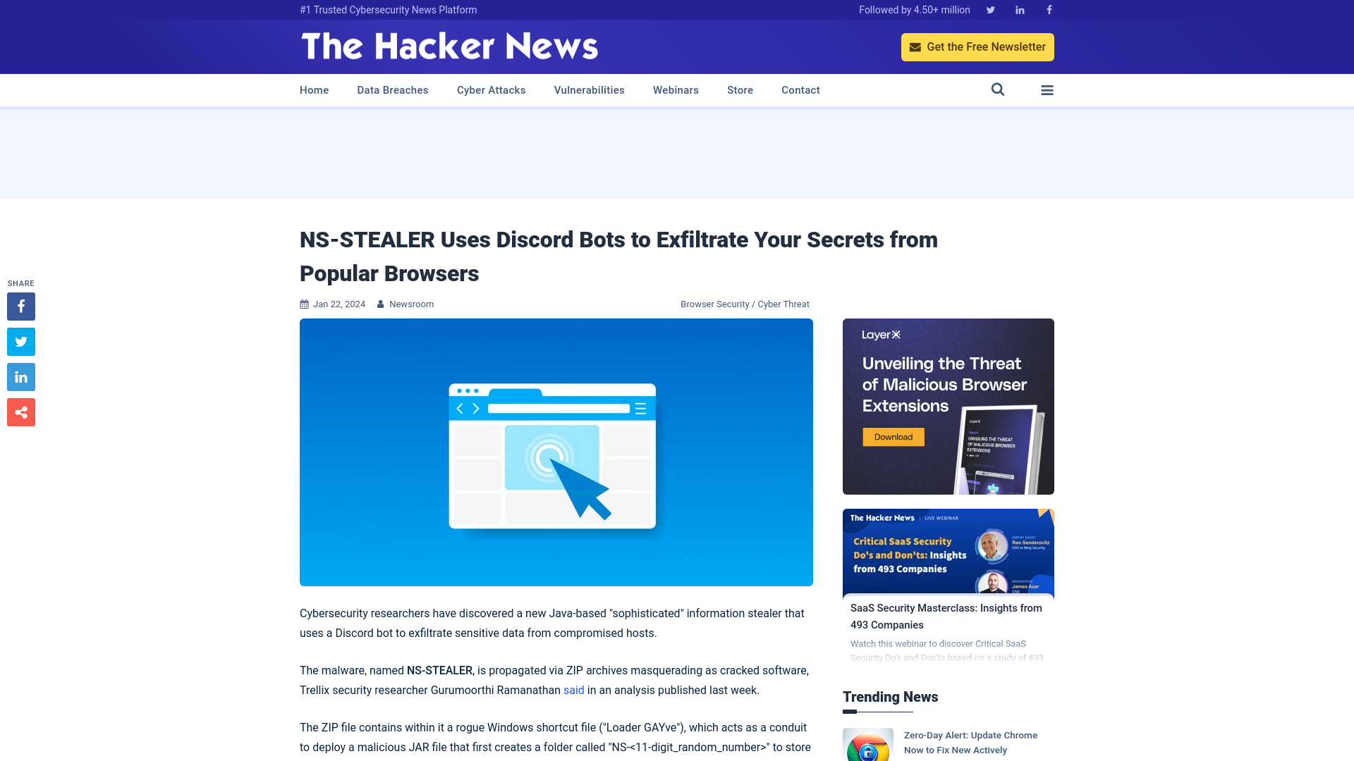 NS-STEALER Uses Discord Bots to Exfiltrate Your Secrets from Popular Browsers