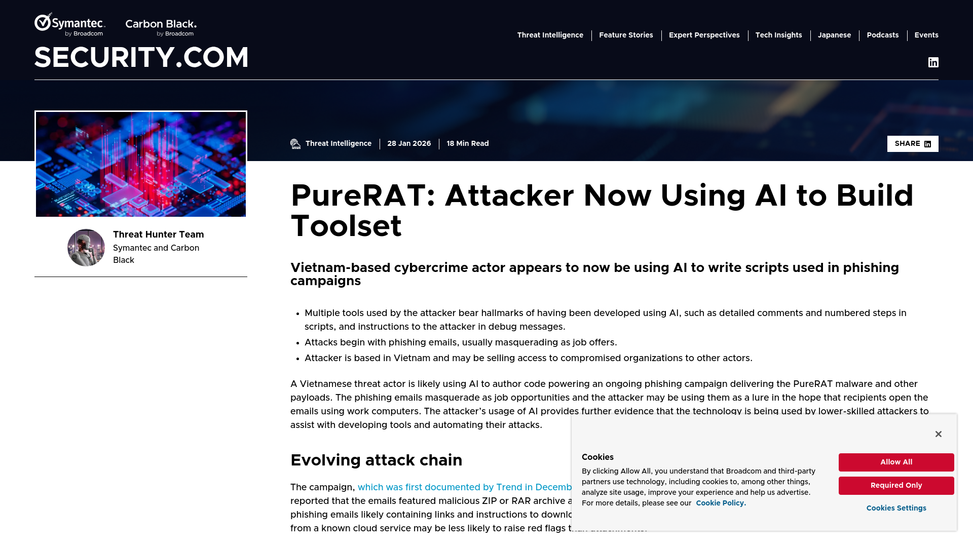 PureRAT: Attacker Now Using AI to Build Toolset | SECURITY.COM