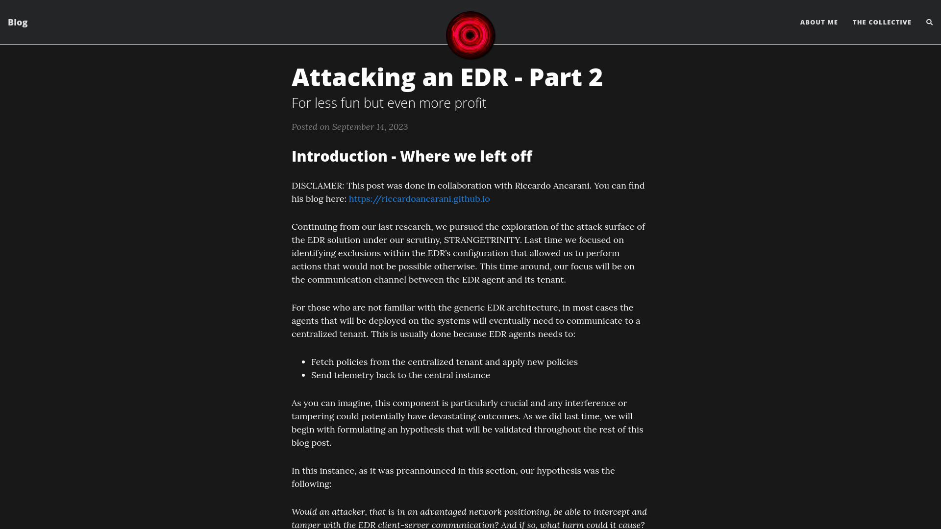 Attacking an EDR - Part 2