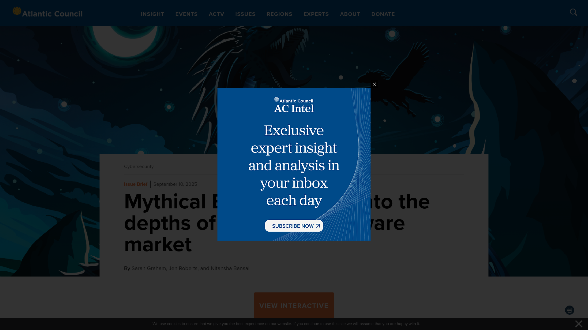 Mythical Beasts: Diving into the depths of the global spyware market - Atlantic Council