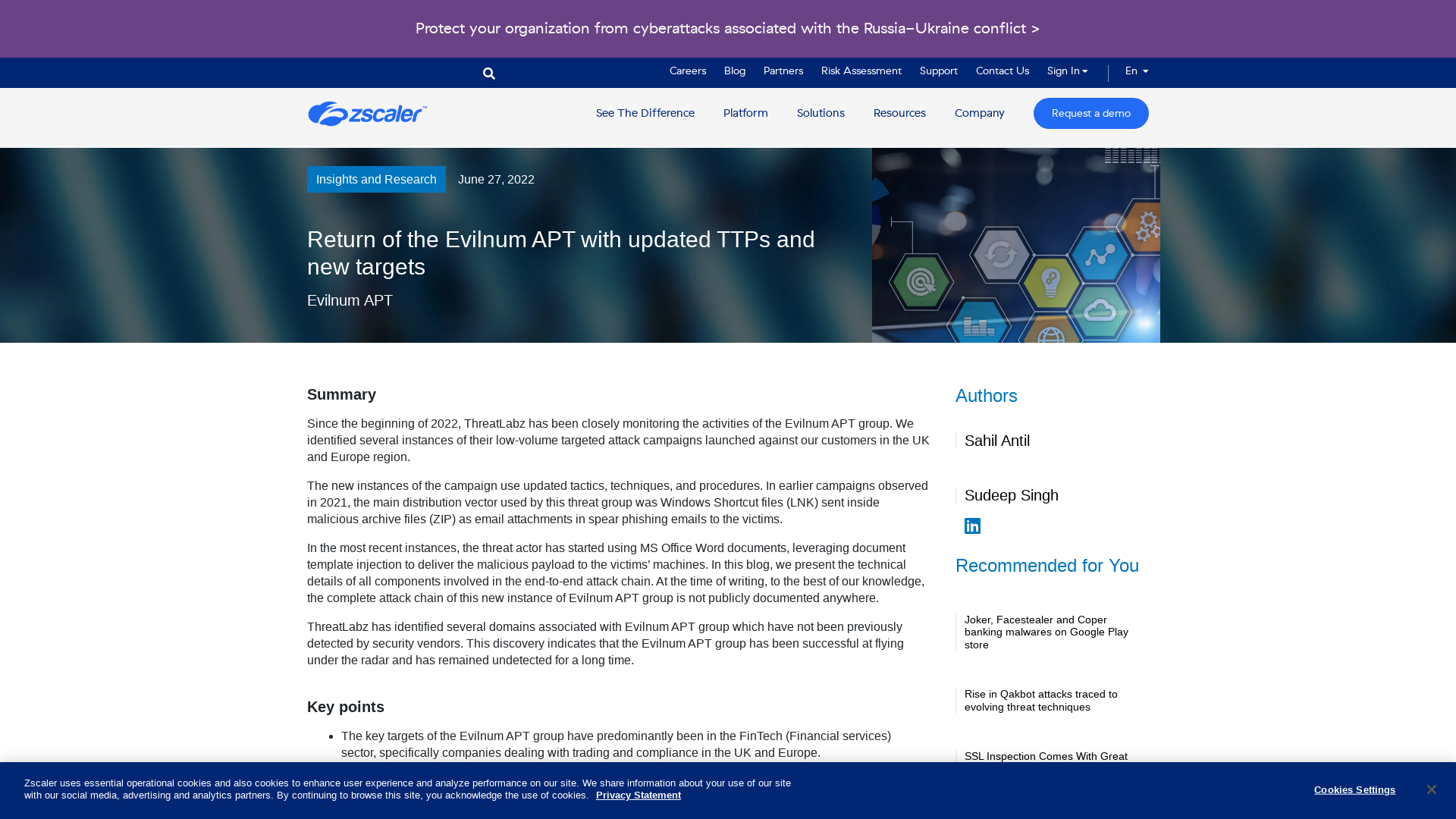 Evilnum APT returns with updated TTPs and New Targets | Blog