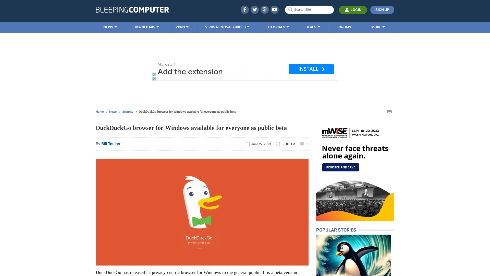 DuckDuckGo browser for Windows available for everyone as public beta