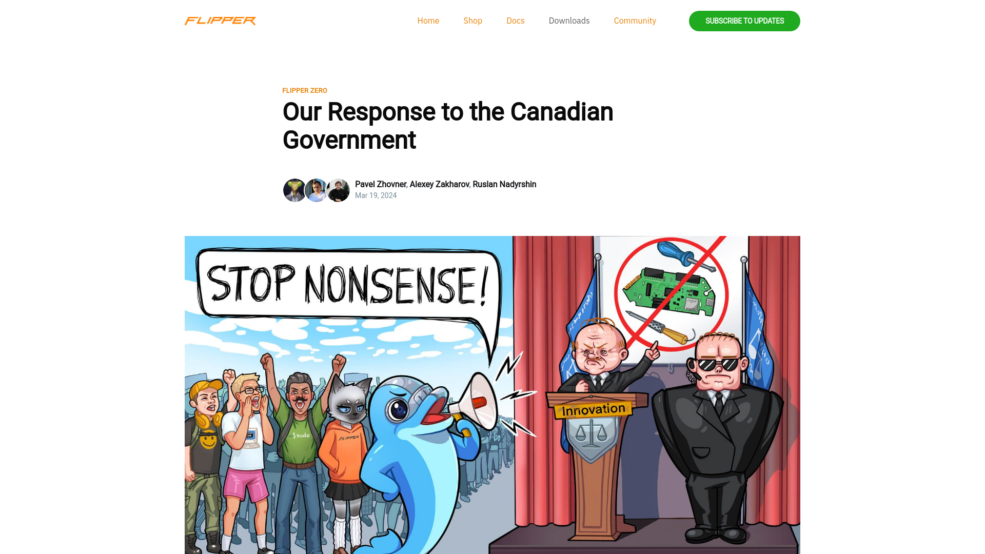 Our Response to the Canadian Government