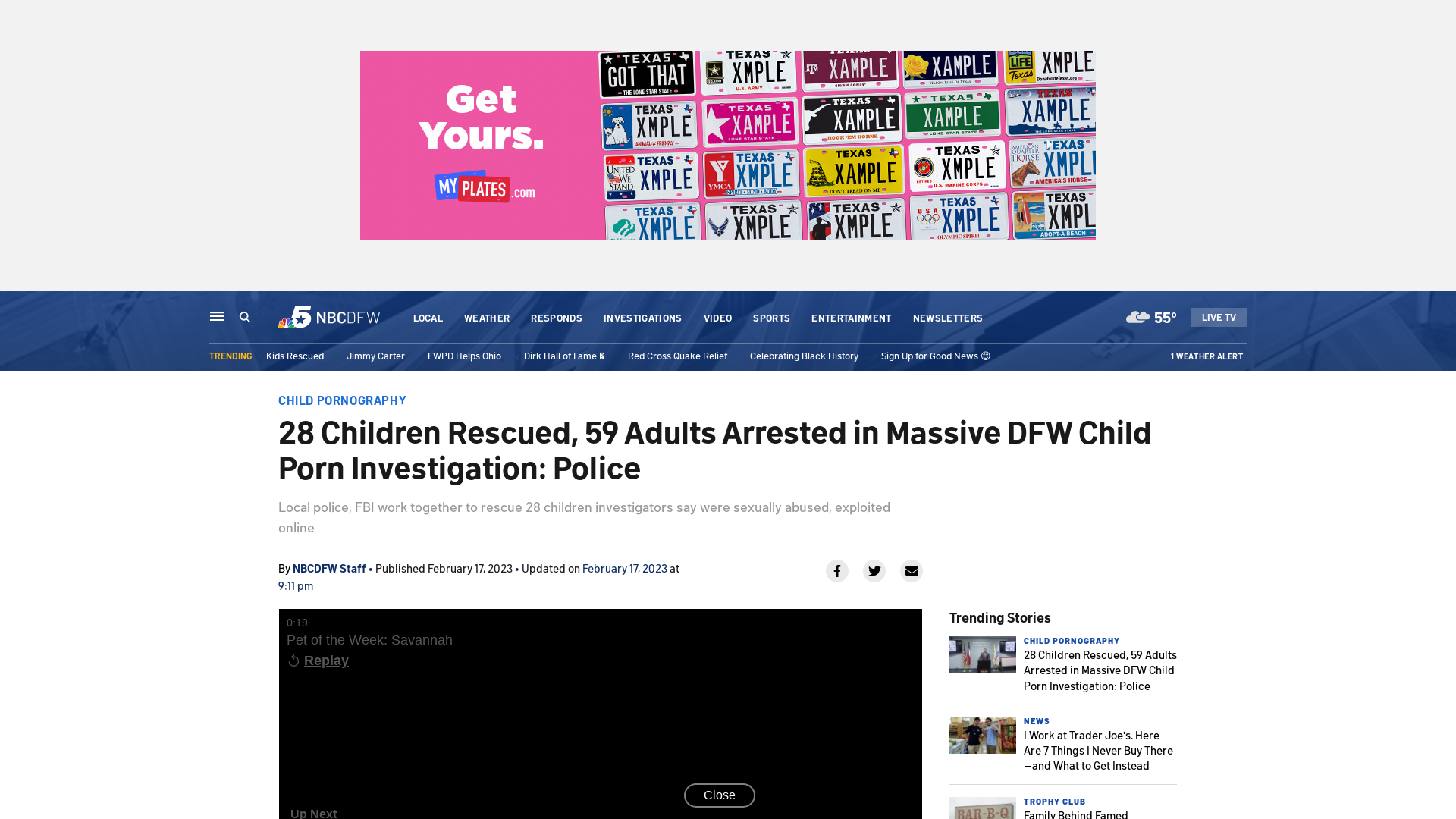 28 Kids Rescued, 59 People Arrested in Massive Texas Child Porn Sting – NBC 5 Dallas-Fort Worth