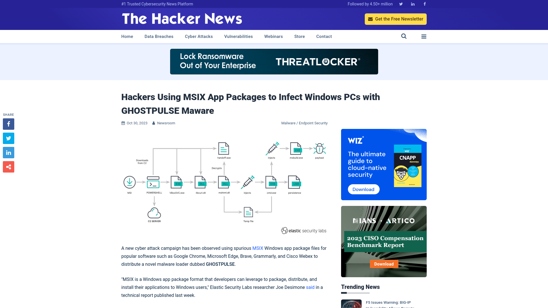 Hackers Using MSIX App Packages to Infect Windows PCs with GHOSTPULSE Maware