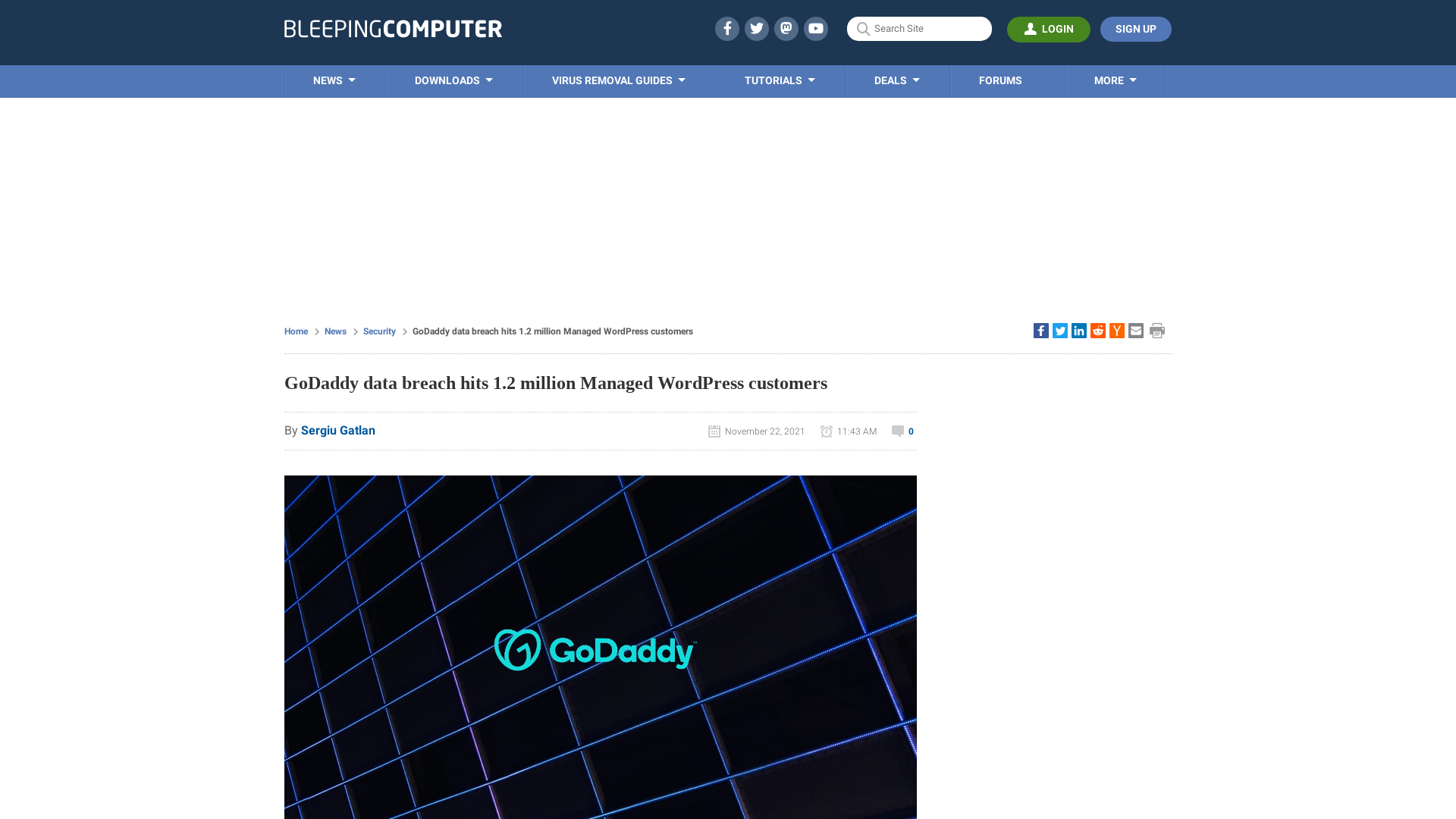 GoDaddy data breach hits 1.2 million Managed WordPress customers