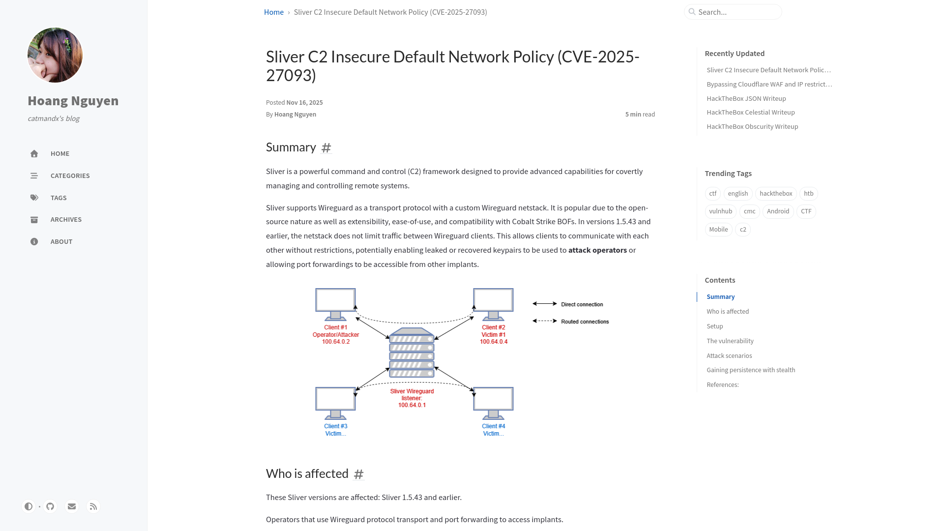 Sliver C2 Insecure Default Network Policy (CVE-2025-27093) | Hoang Nguyen