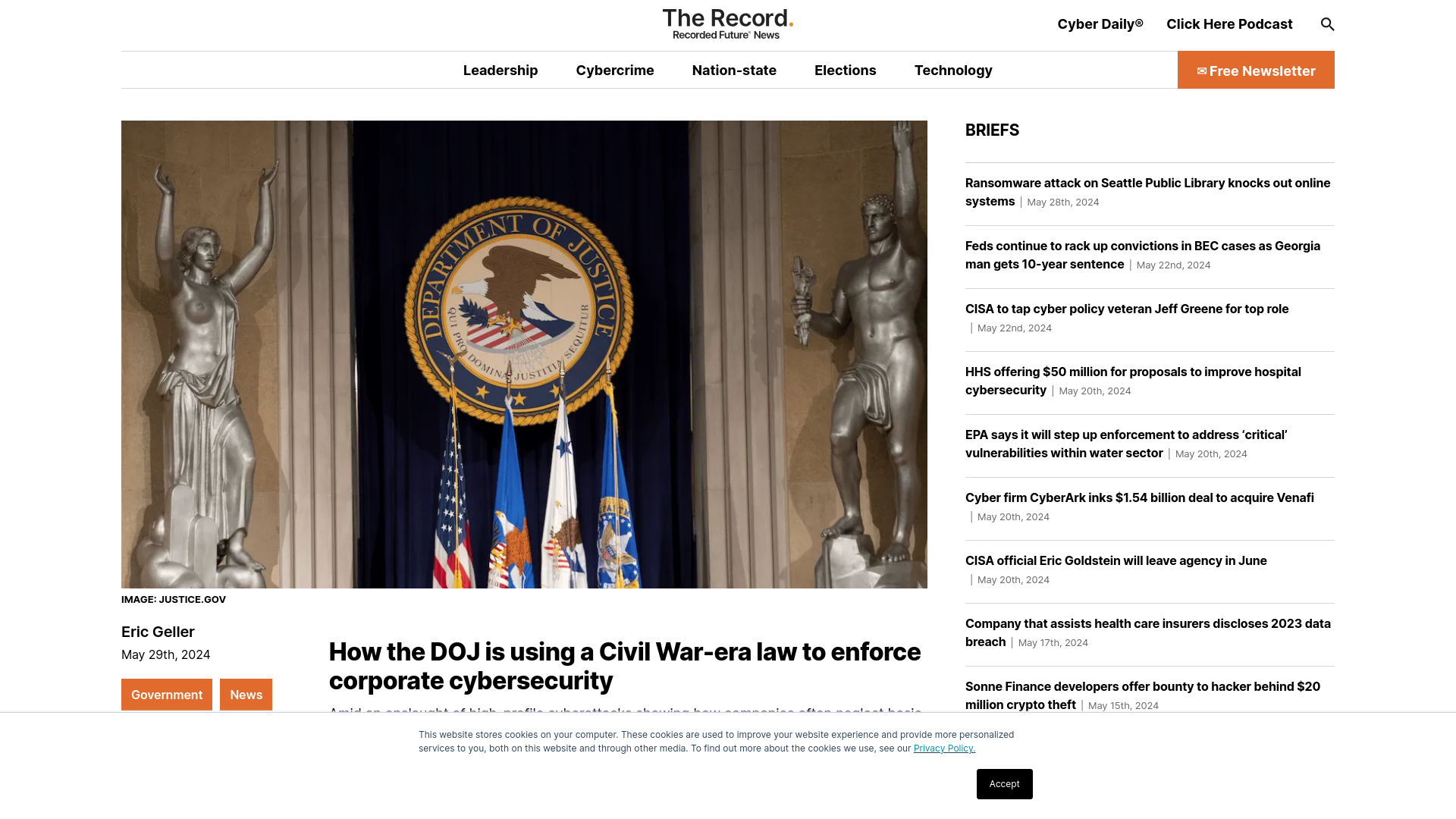 How the DOJ is using a Civil War-era law to enforce corporate cybersecurity