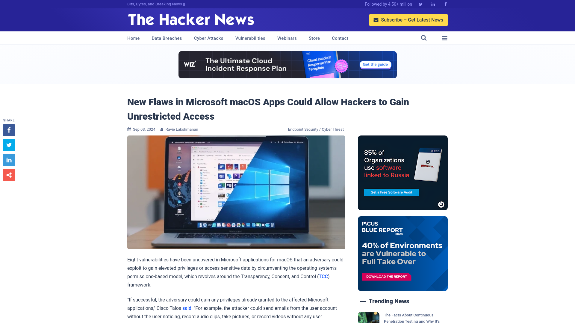 New Flaws in Microsoft macOS Apps Could Allow Hackers to Gain Unrestricted Access