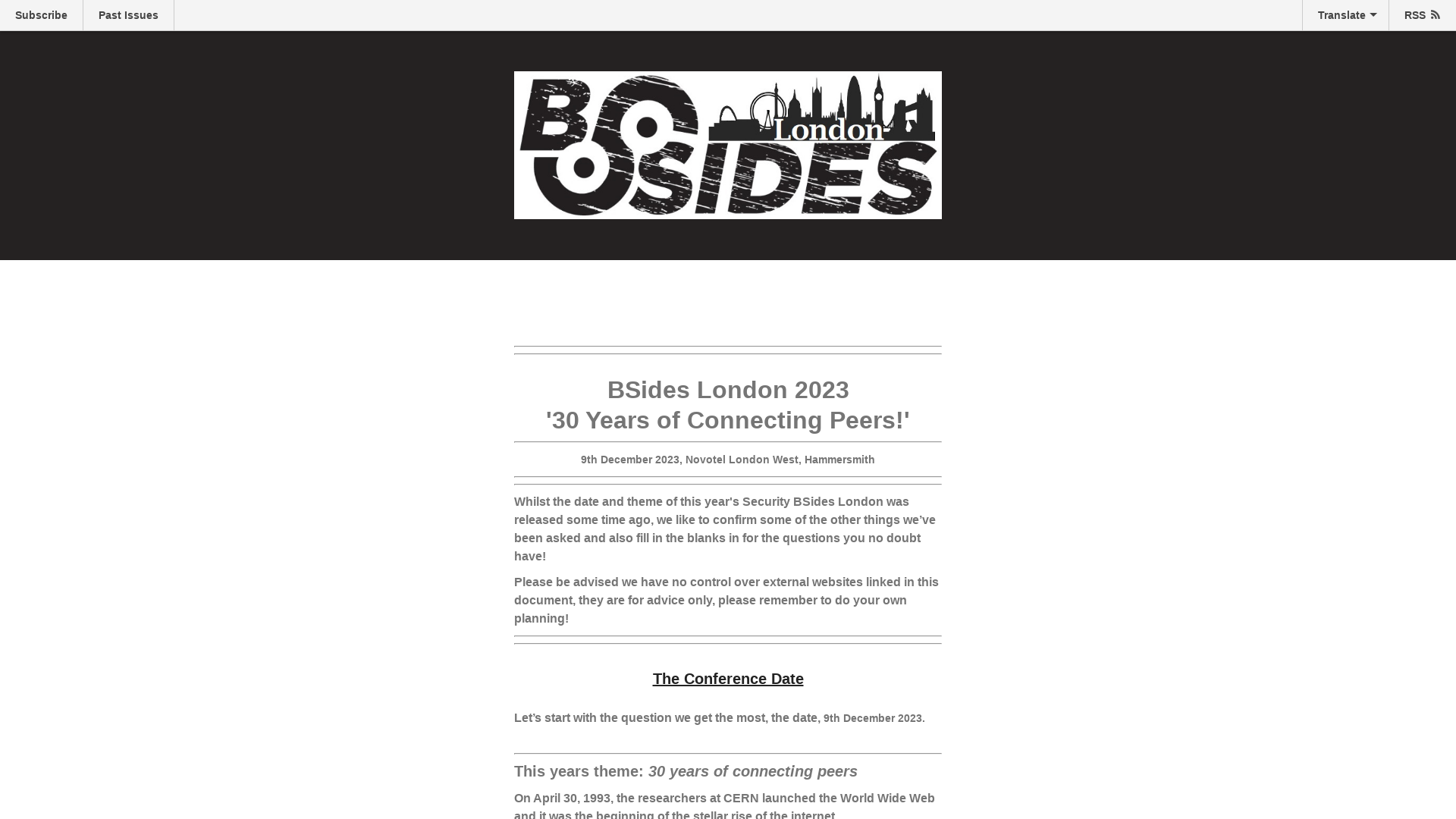 BSides London 2023 Notification