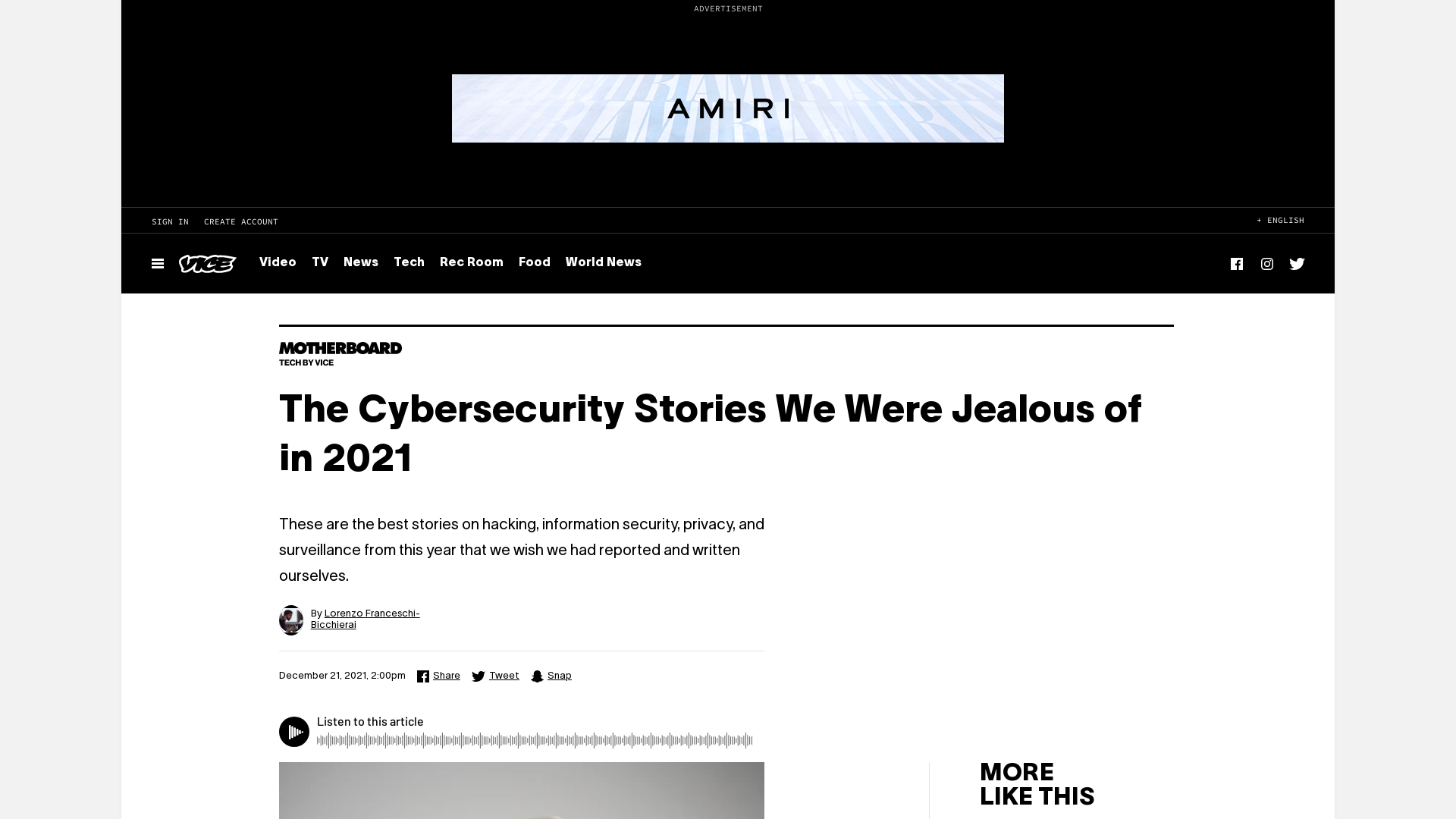 The Cybersecurity Stories We Were Jealous of in 2021