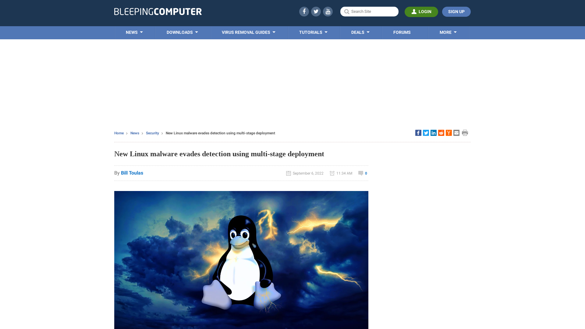 New Linux malware evades detection using multi-stage deployment
