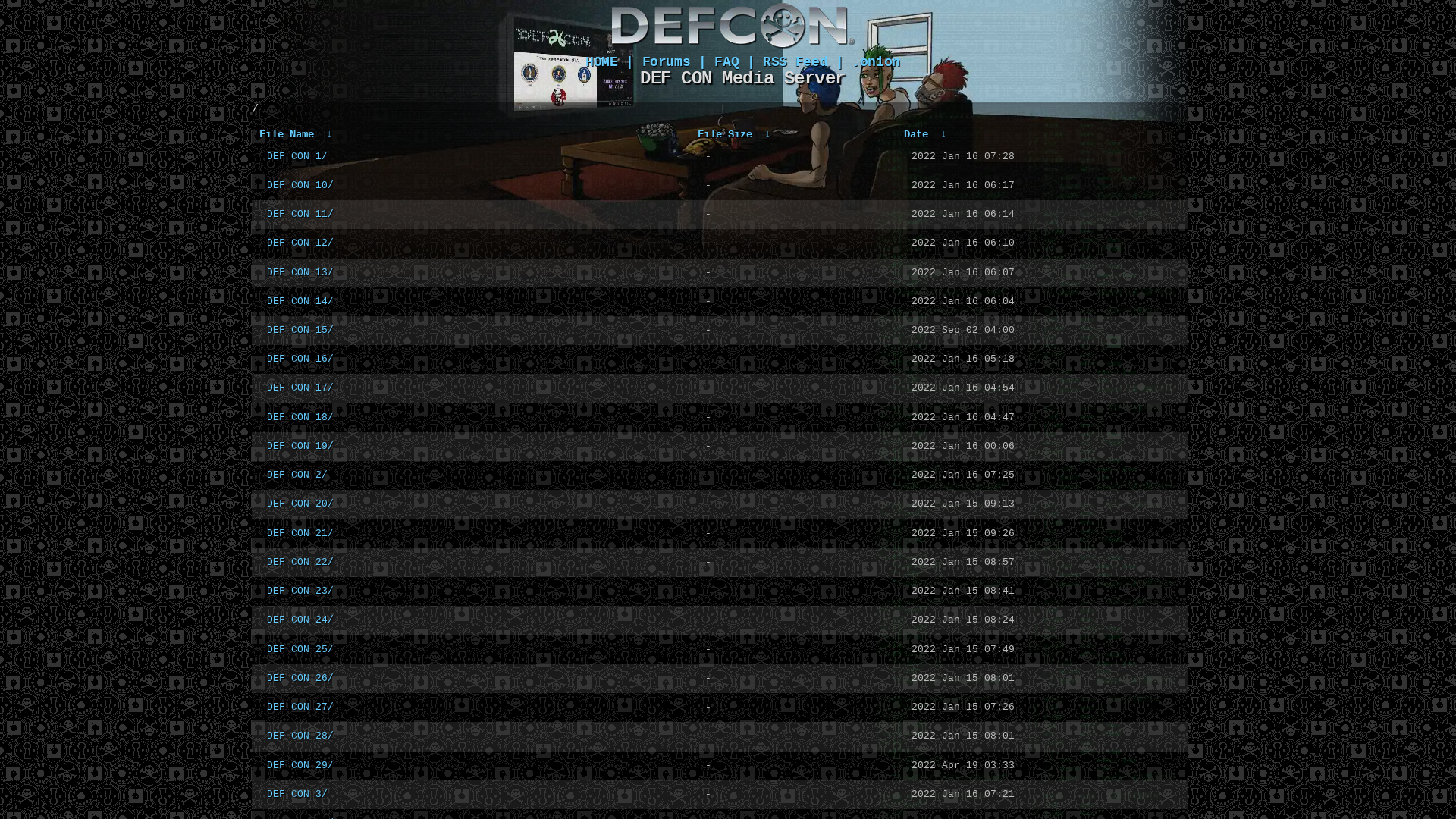 The DEF CON® Media Server - Archives of the conferences