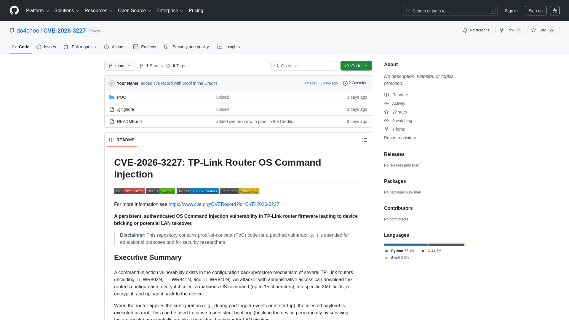 GitHub - do4choo/CVE-2026-3227 · GitHub