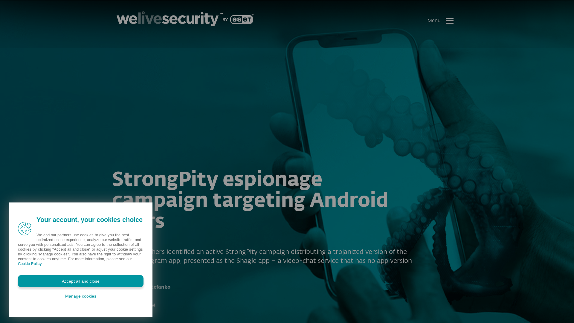 StrongPity espionage campaign targeting Android users | WeLiveSecurity