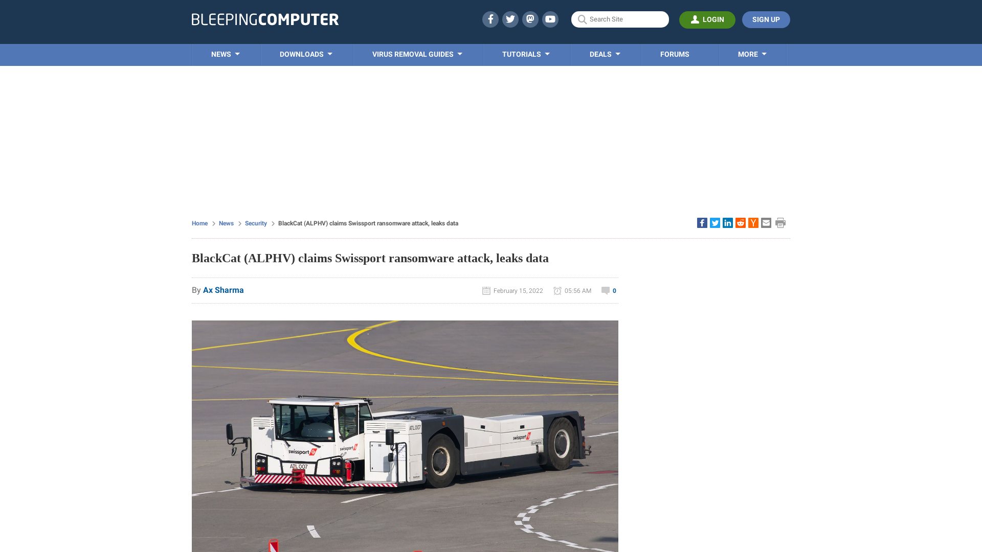 BlackCat (ALPHV) claims Swissport ransomware attack, leaks data