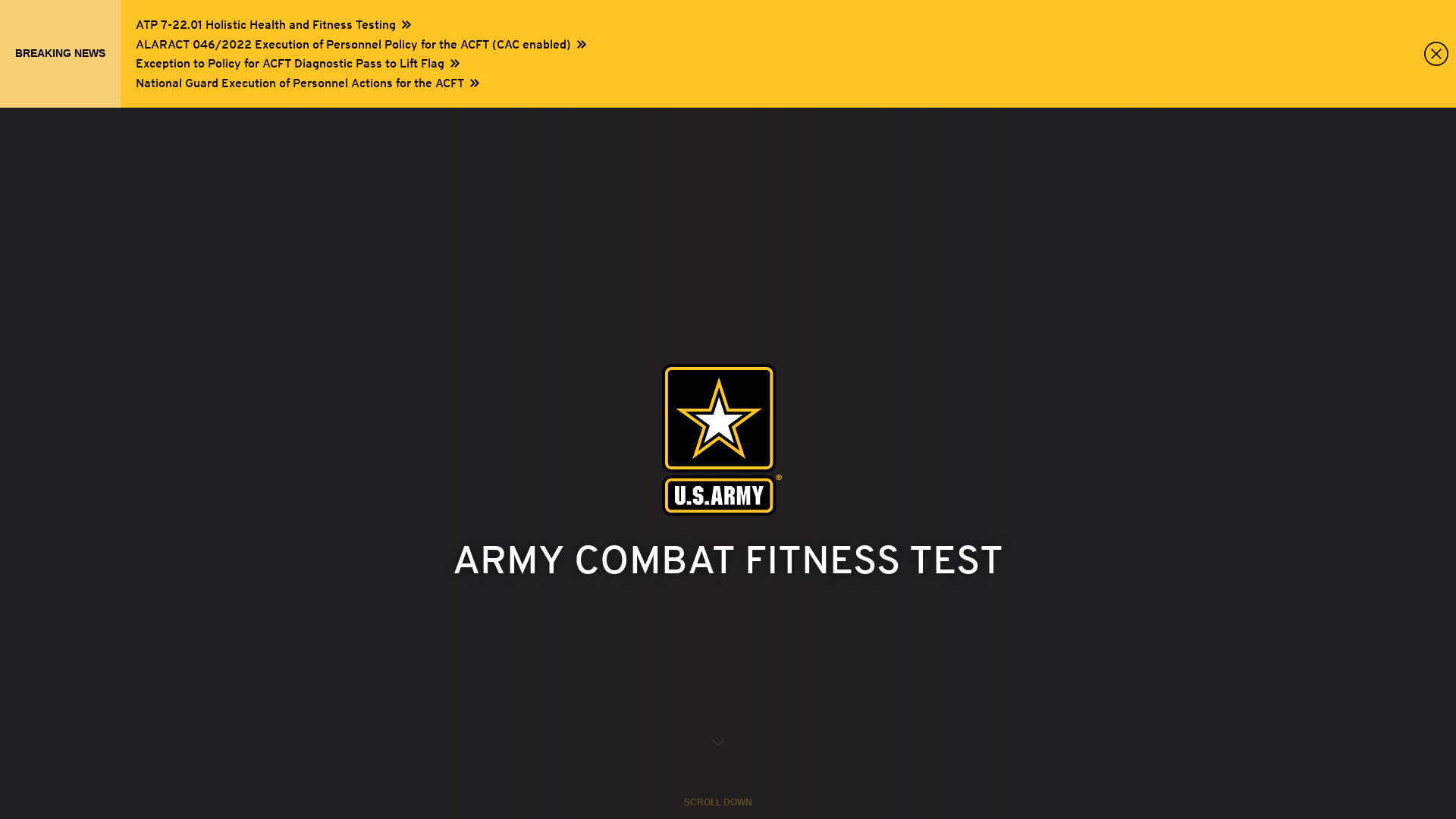Army Combat Fitness Test