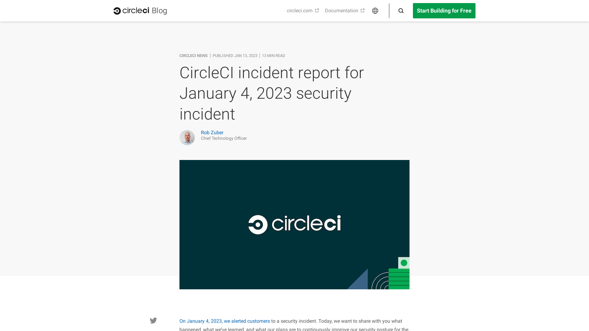 CircleCI incident report for January 4, 2023 security incident