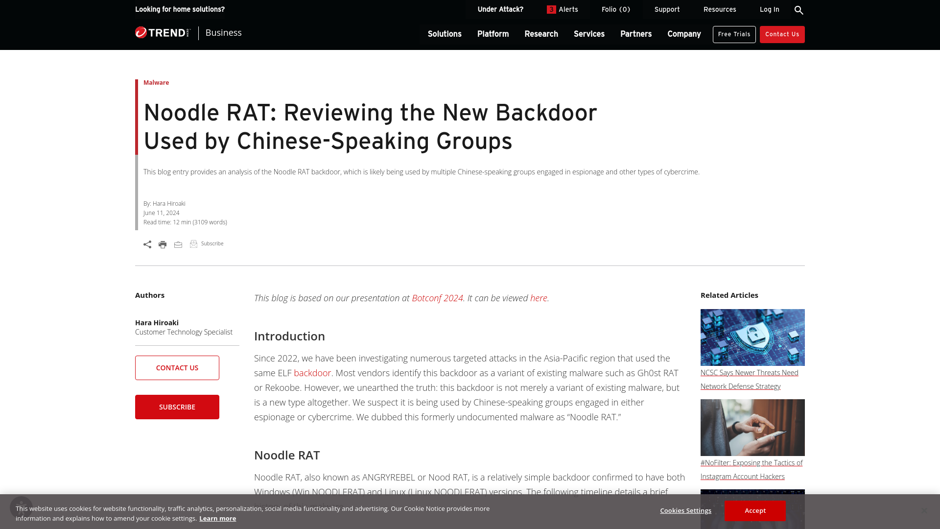 Noodle RAT Reviewing the New Backdoor Used by Chinese-Speaking Groups | Trend Micro (US)