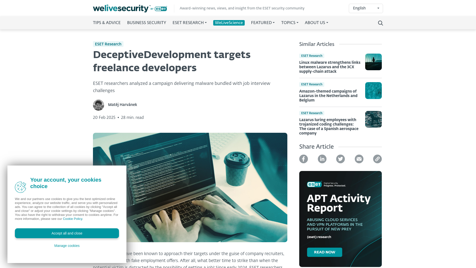 DeceptiveDevelopment targets freelance developers