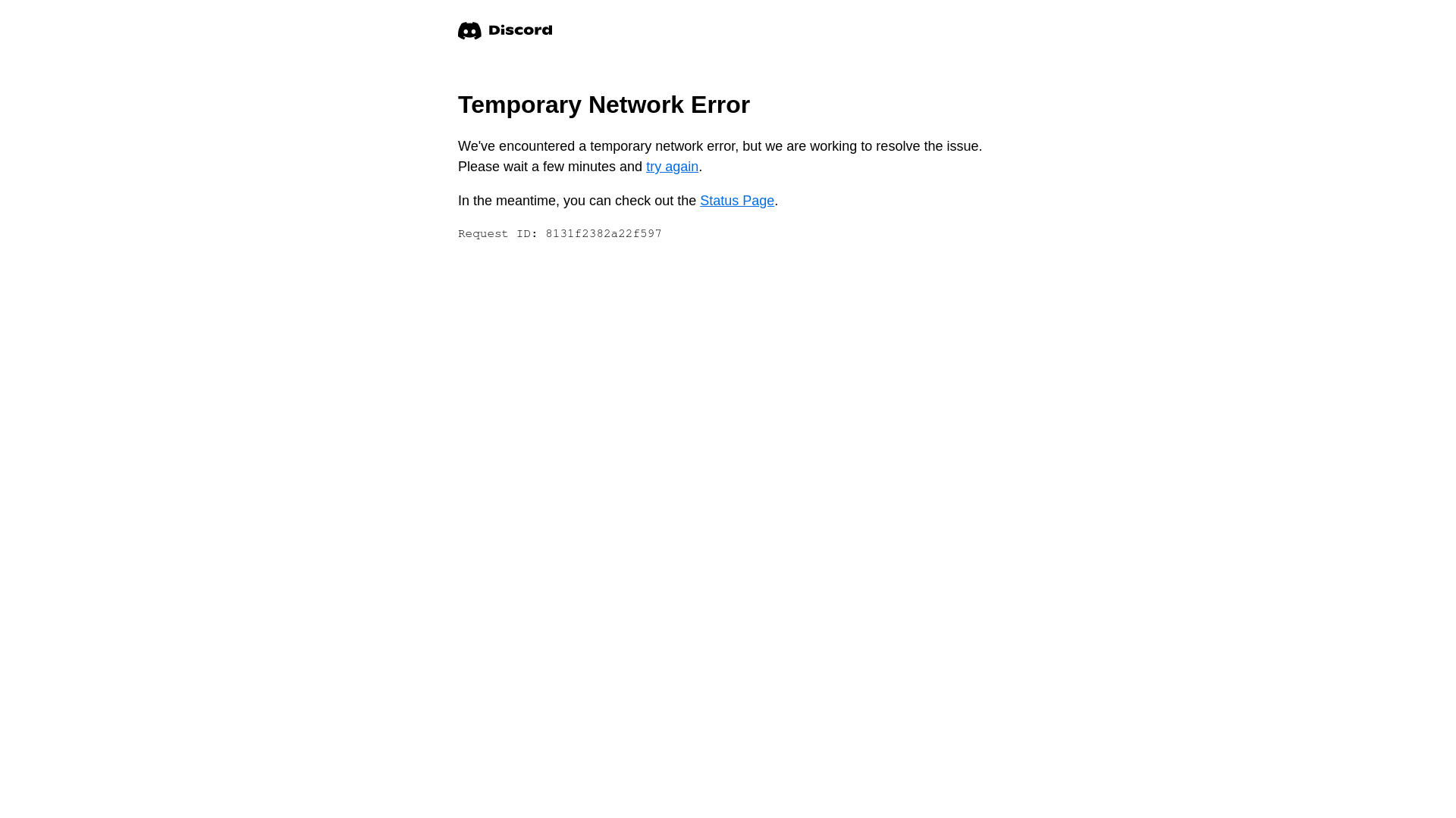 Network Error