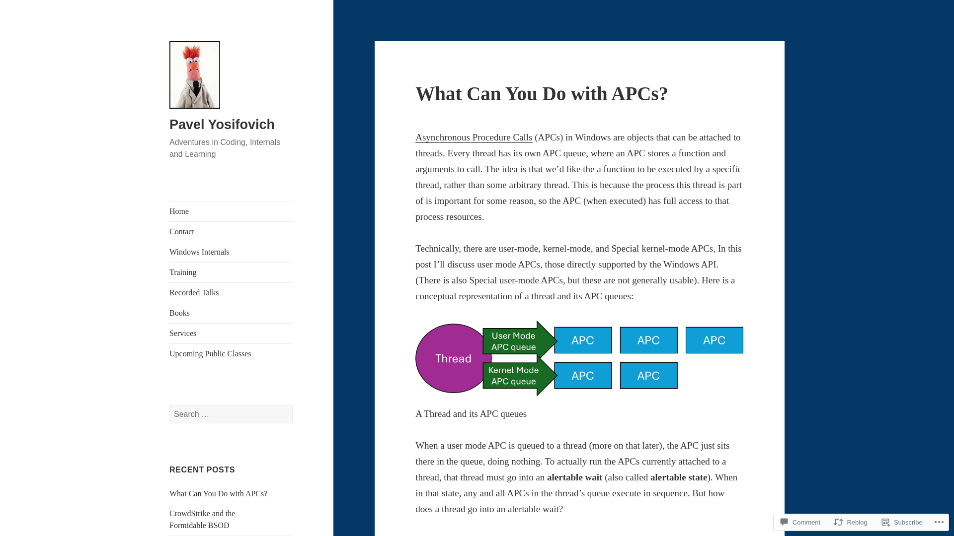 What Can You Do with APCs? – Pavel Yosifovich