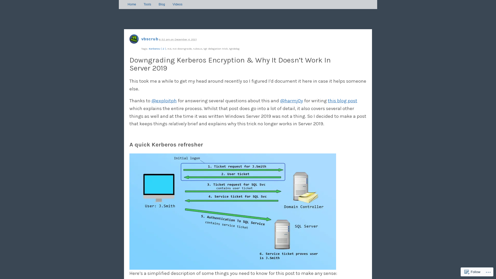 Downgrading Kerberos Encryption & Why It Doesn’t Work In Server 2019 | VbScrub