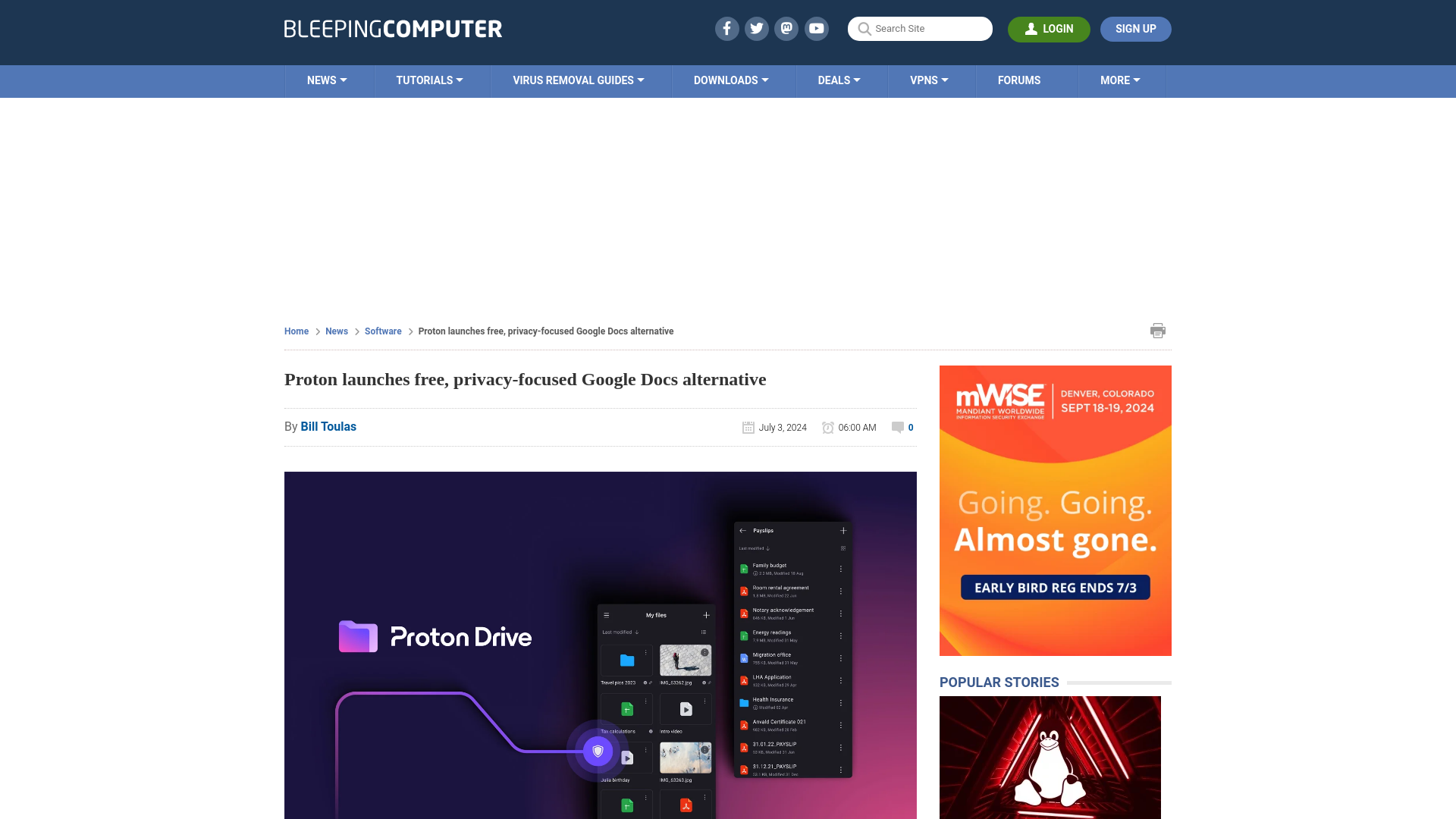 Proton launches free, privacy-focused Google Docs alternative