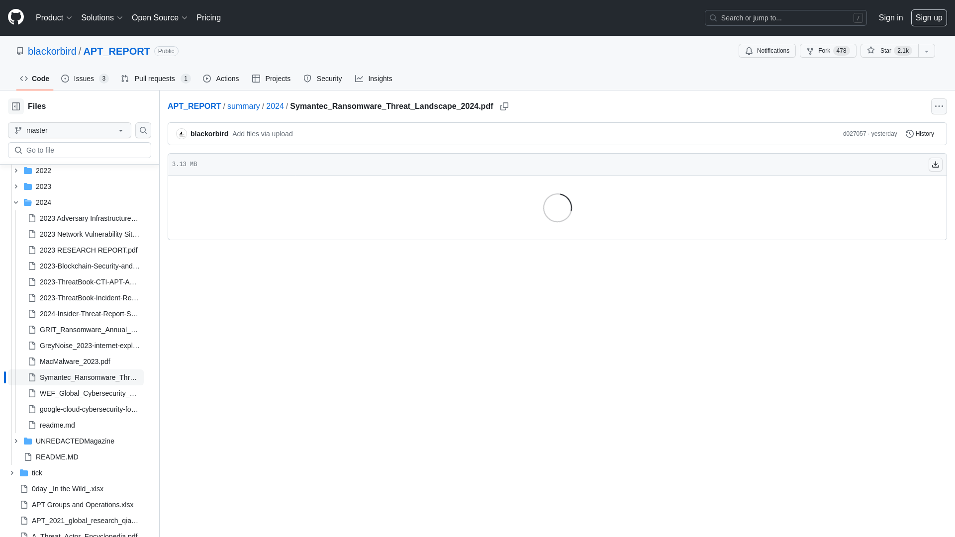 APT_REPORT/summary/2024/Symantec_Ransomware_Threat_Landscape_2024.pdf at master · blackorbird/APT_REPORT · GitHub