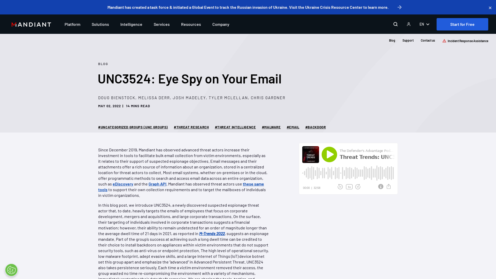 UNC3524: Eye Spy on Your Email | Mandiant