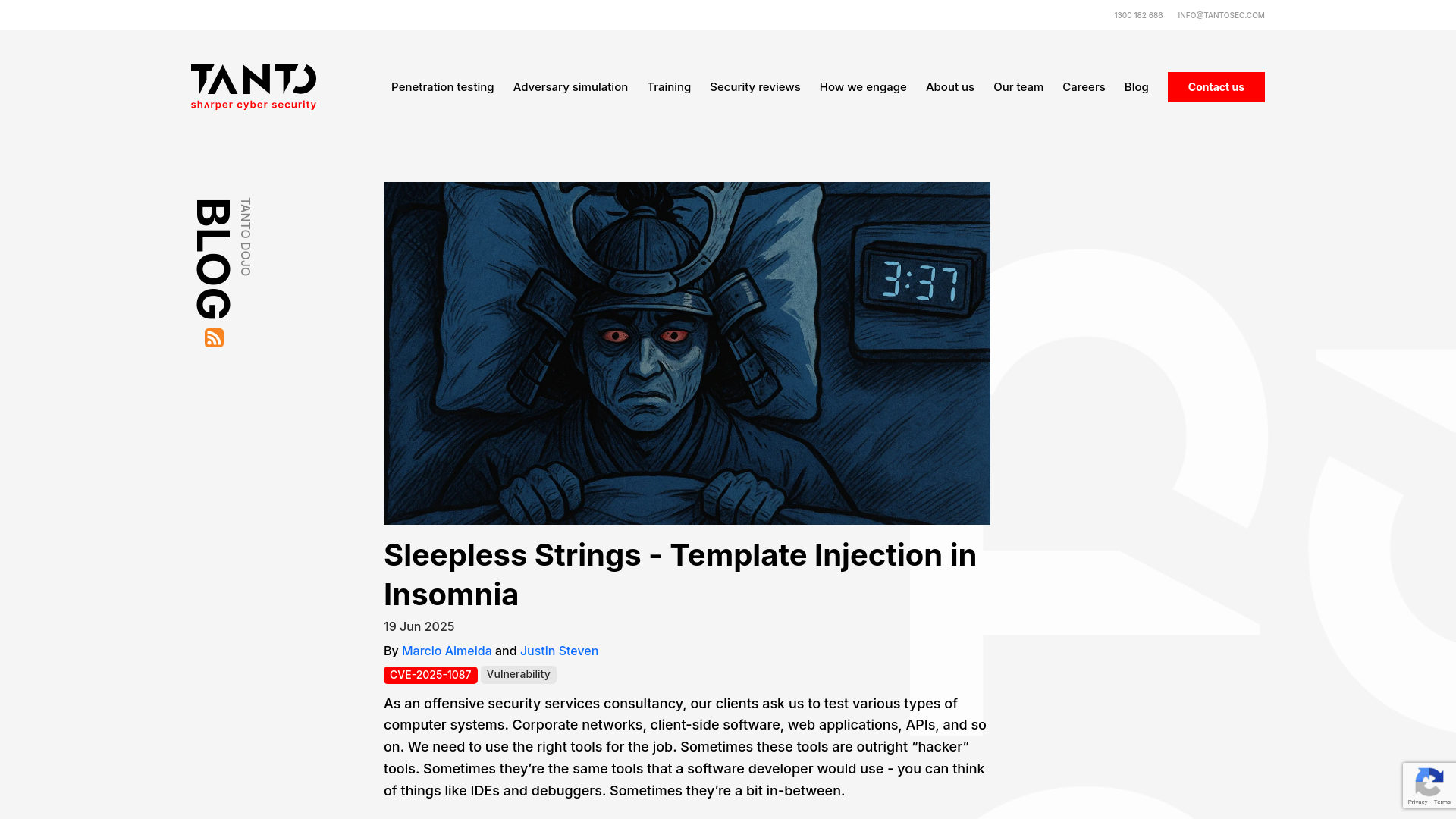 Sleepless Strings - Template Injection in Insomnia