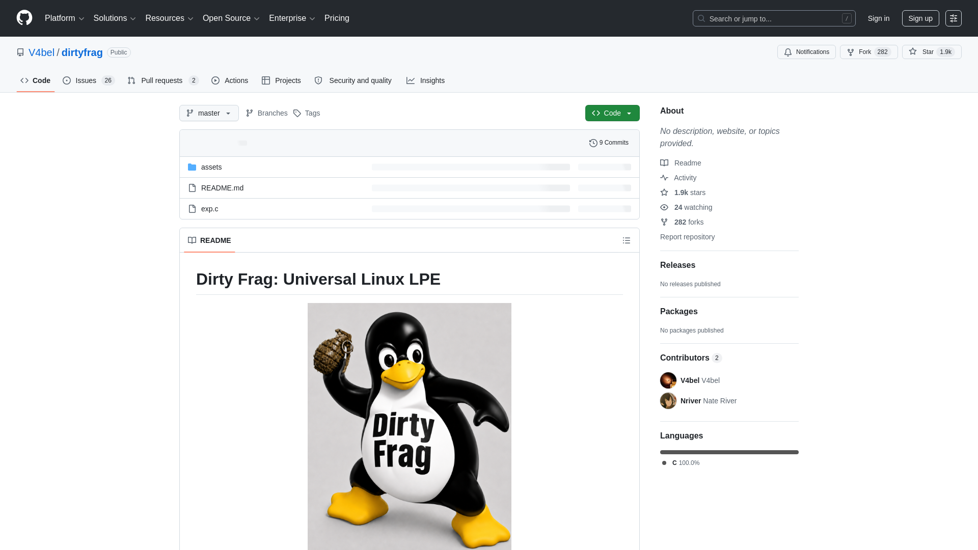 GitHub - V4bel/dirtyfrag · GitHub