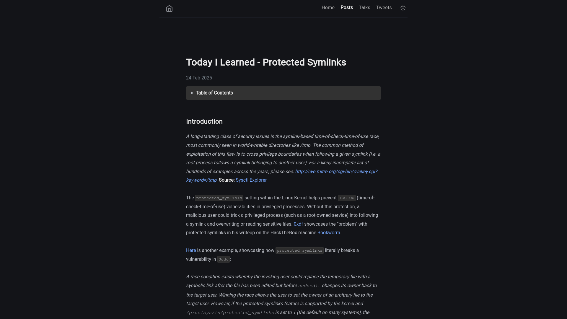 Today I Learned - Protected Symlinks | dfir.ch