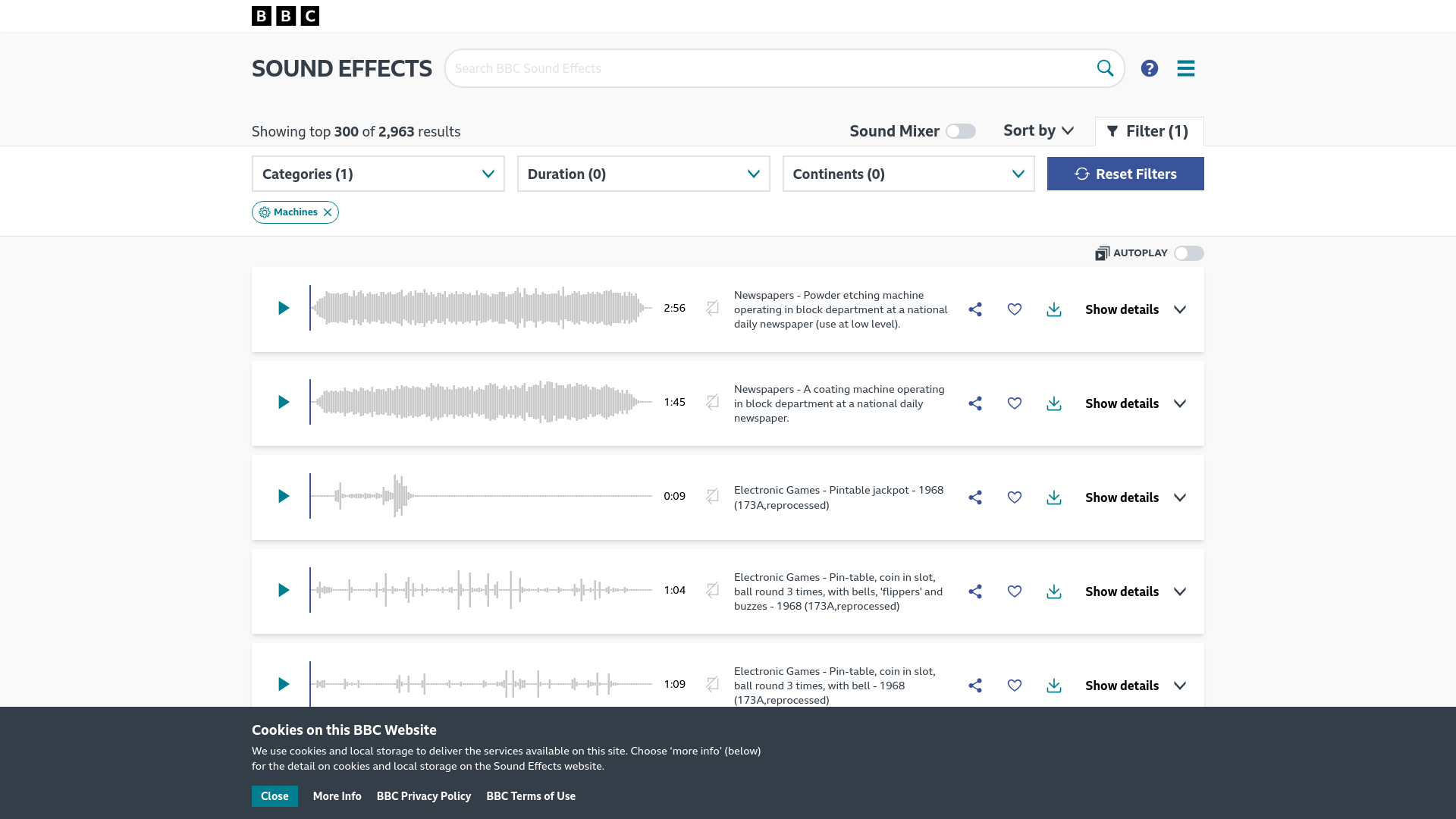 Search Results | BBC Sound Effects