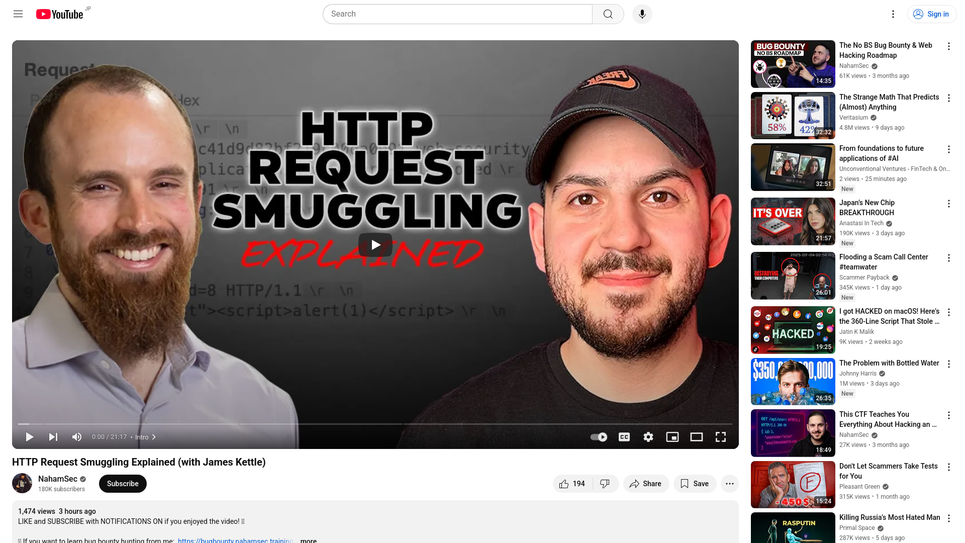 HTTP Request Smuggling Explained (with James Kettle) - YouTube