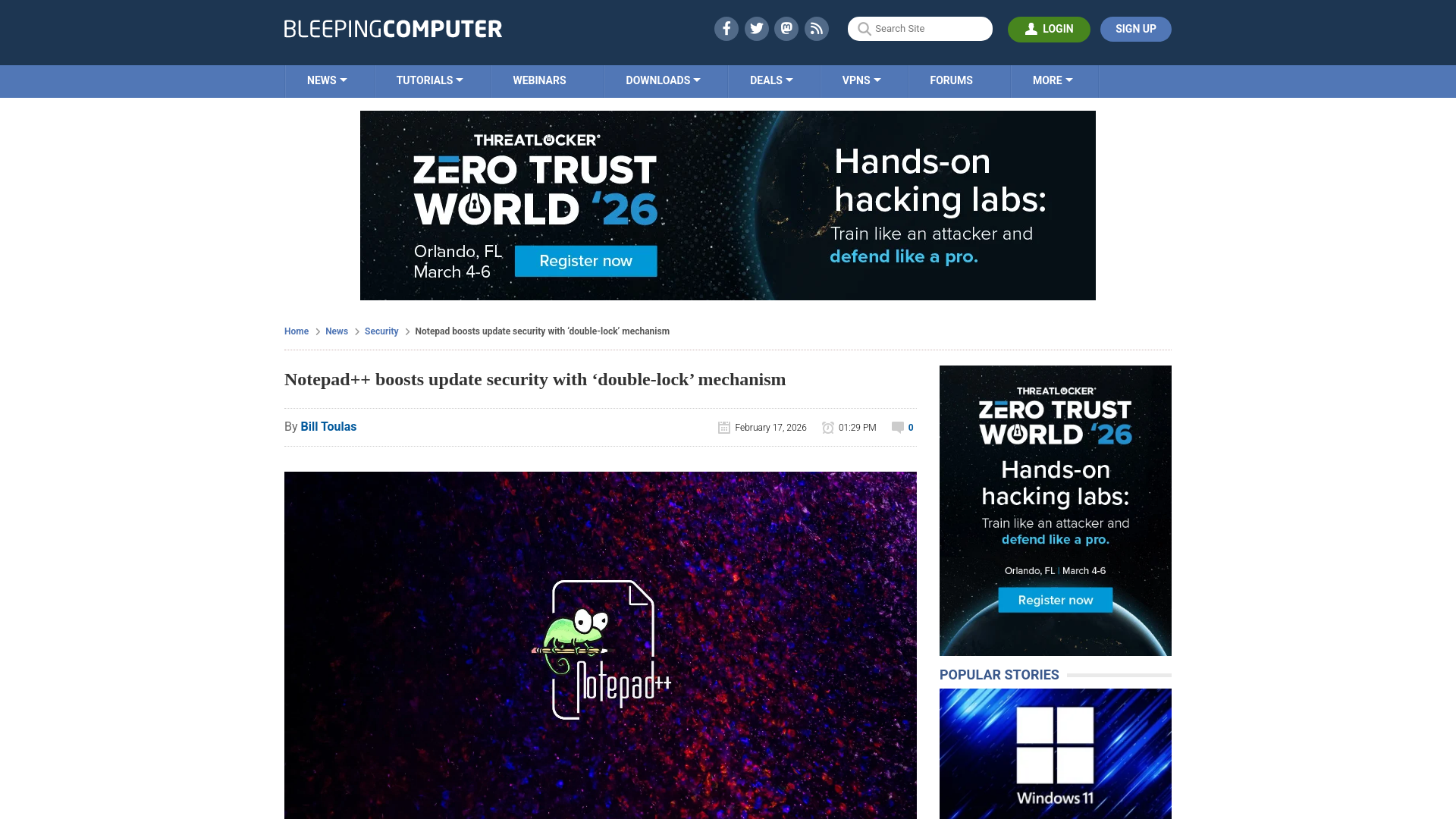 Notepad++ boosts update security with ‘double-lock’ mechanism
