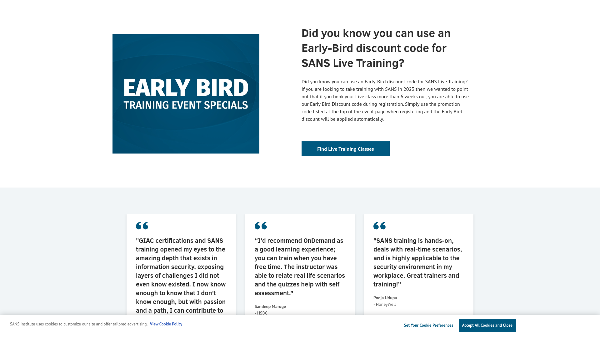 Special Offer for Asia Pacific Students | SANS Online Training