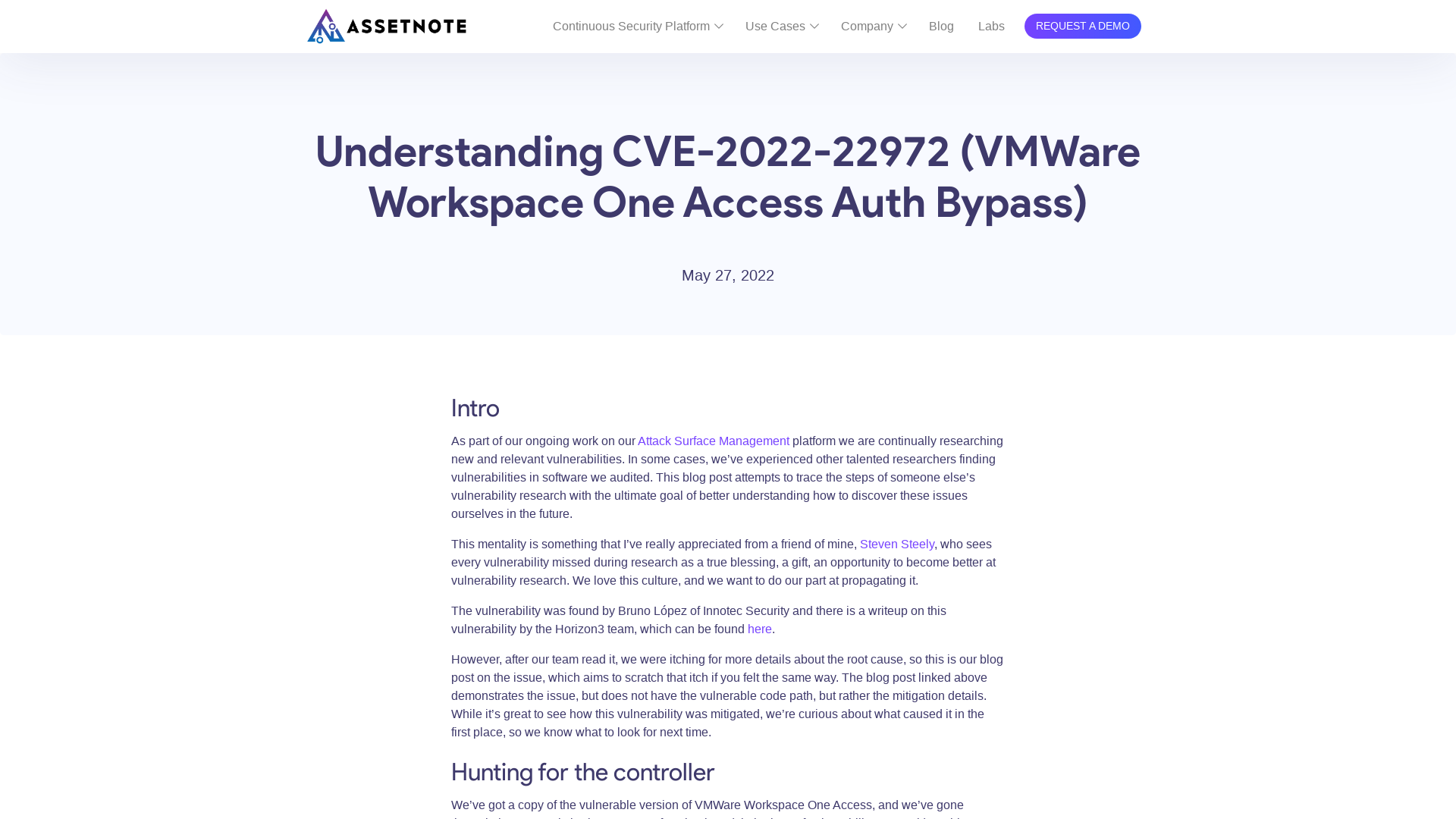 Understanding CVE-2022-22972 (VMWare Workspace One Access Auth Bypass) – Assetnote