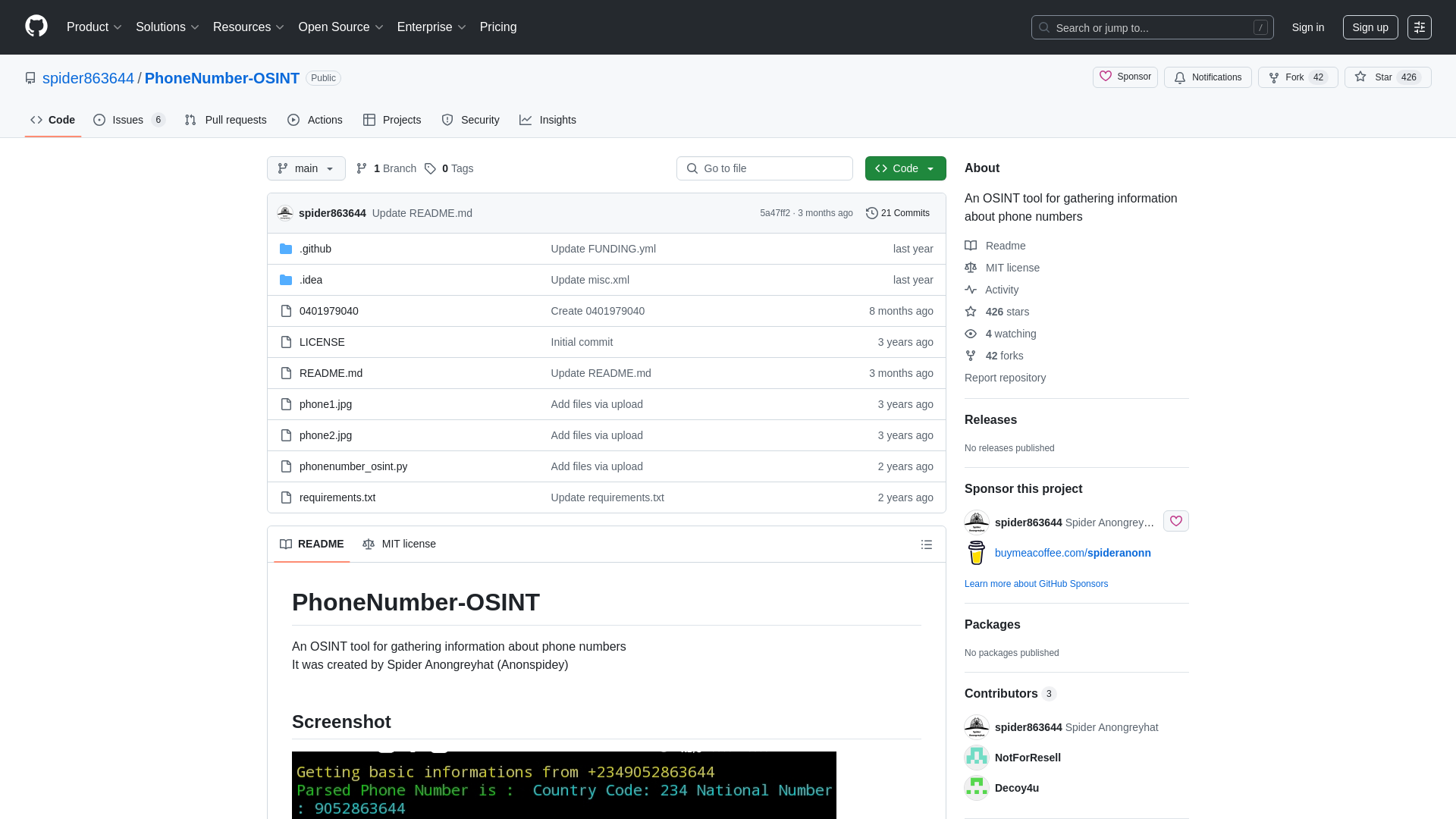GitHub - spider863644/PhoneNumber-OSINT: An OSINT tool for gathering information about phone numbers