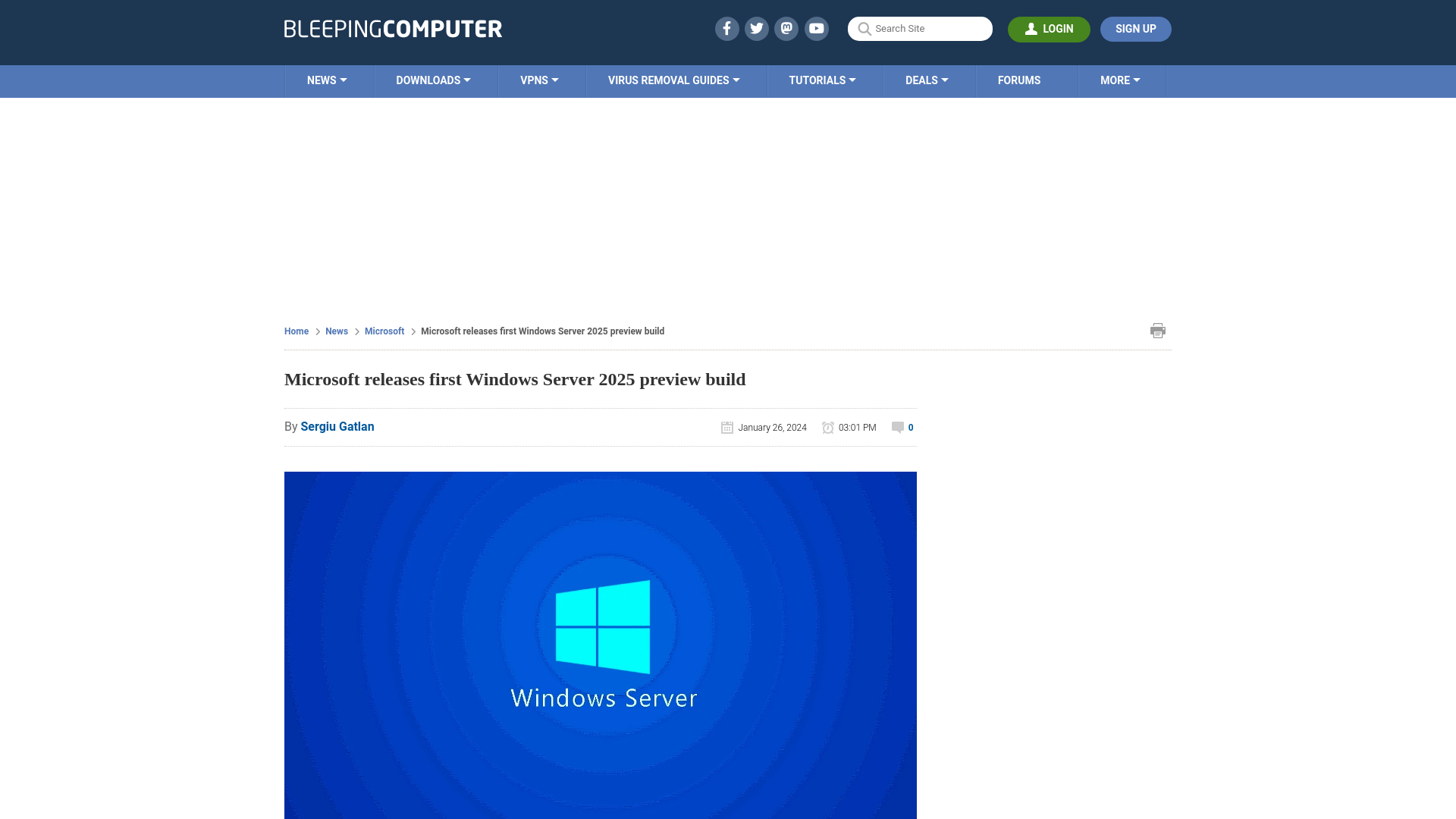 Microsoft releases first Windows Server 2025 preview build